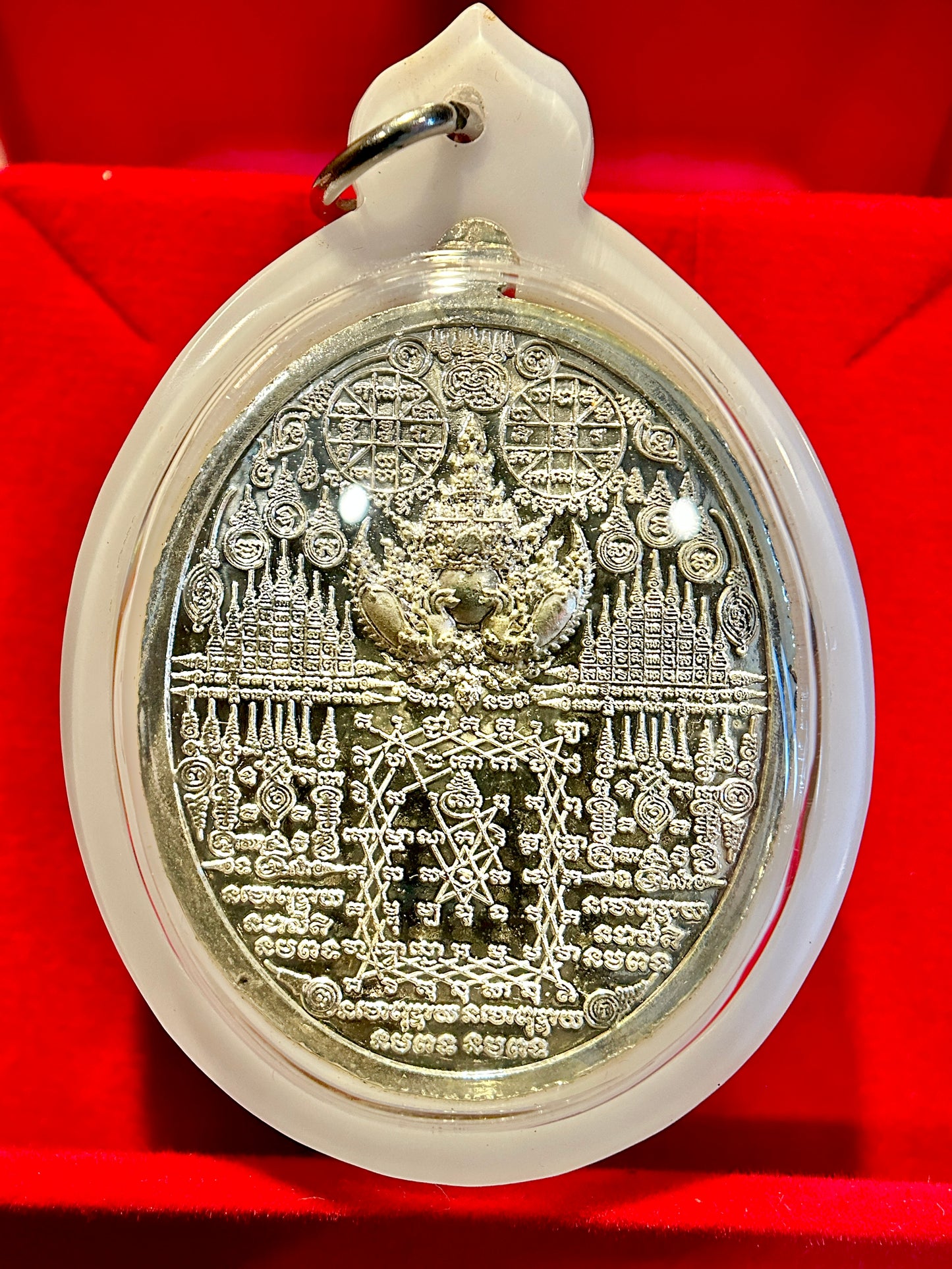 Tao Wessuwan Yantra (Blue)- White Edging
