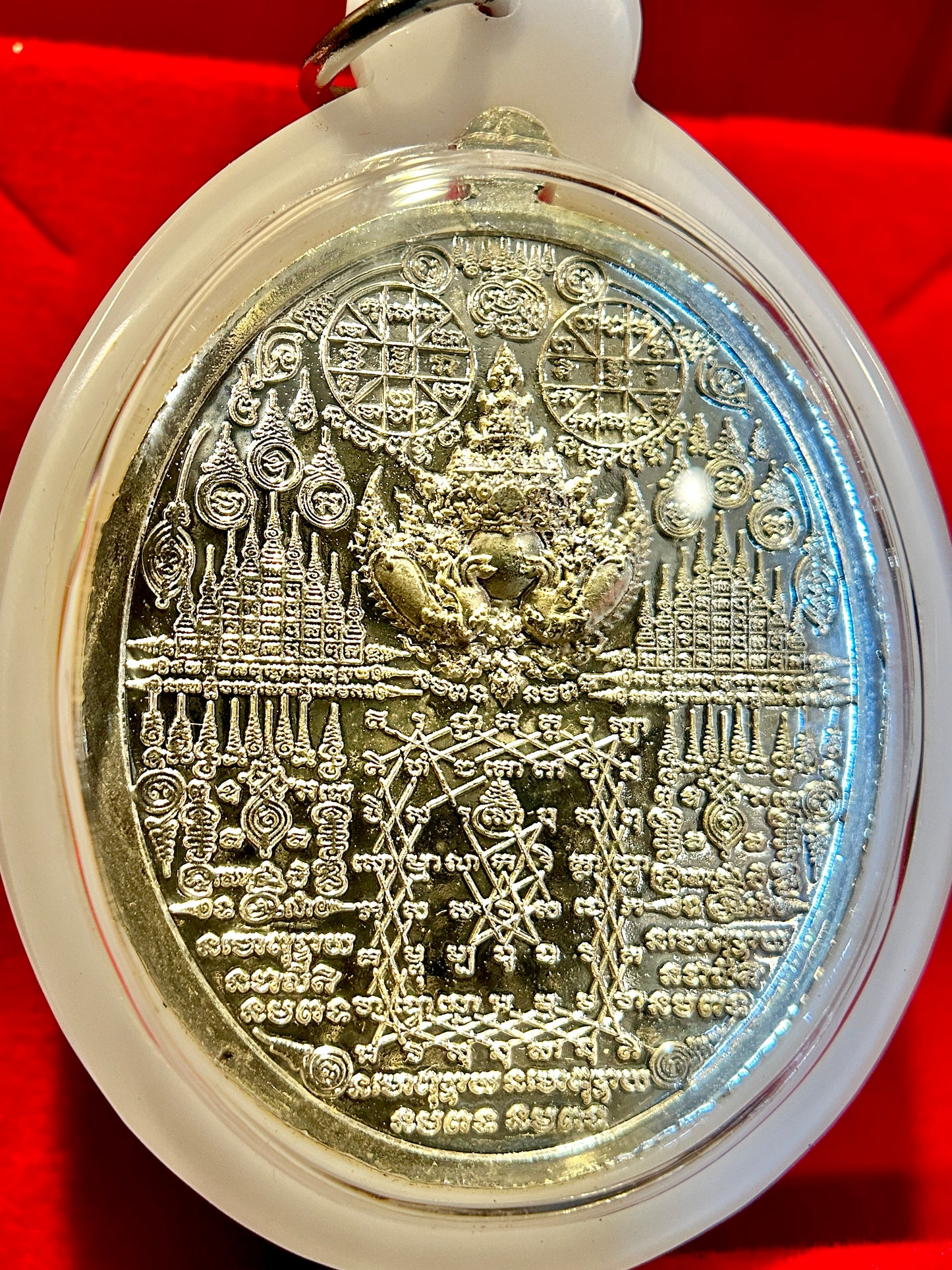 Tao Wessuwan Yantra (Blue)- White Edging