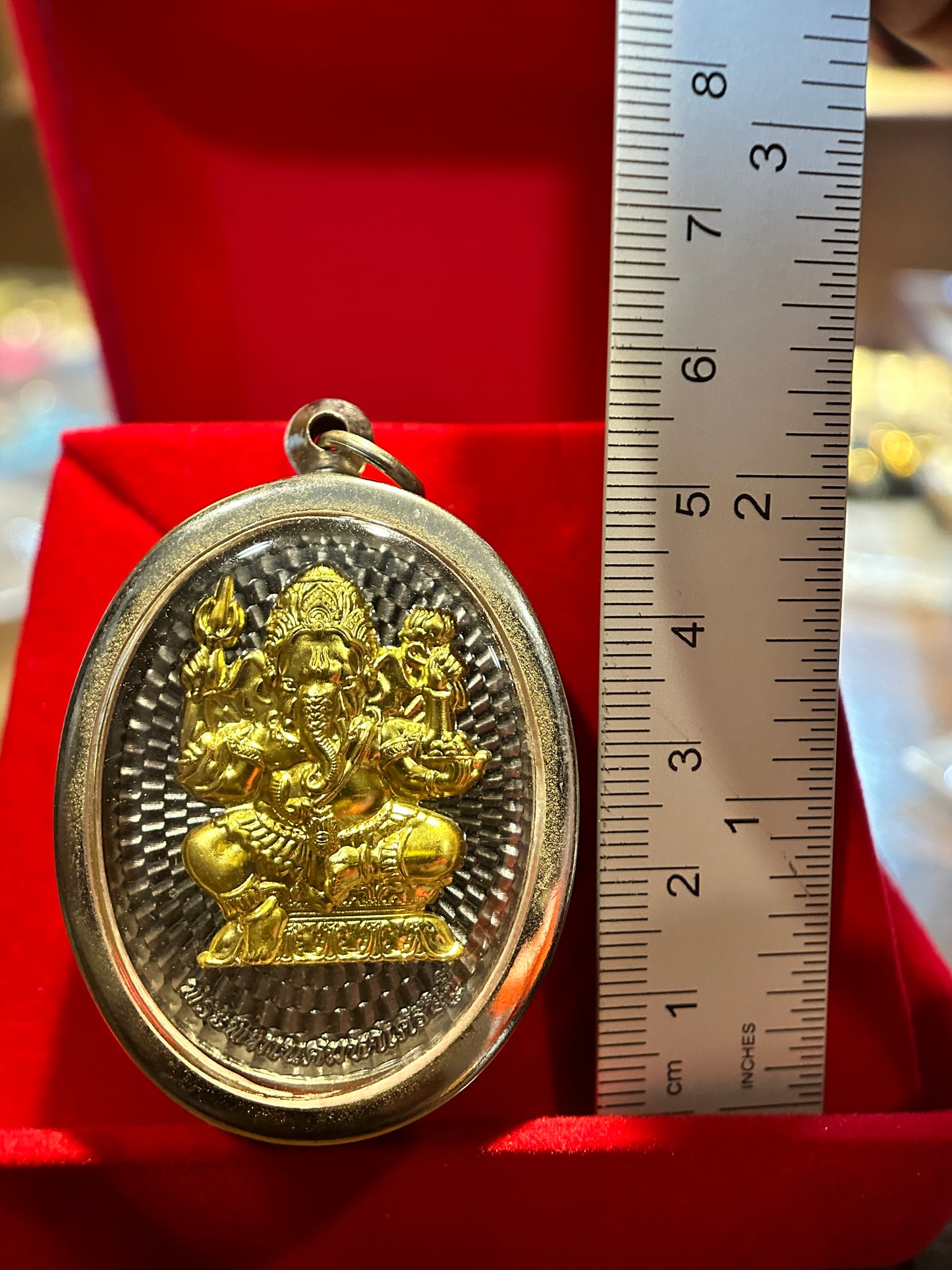 Ganesha Maha Ruesi Om Yantra (Gold)
