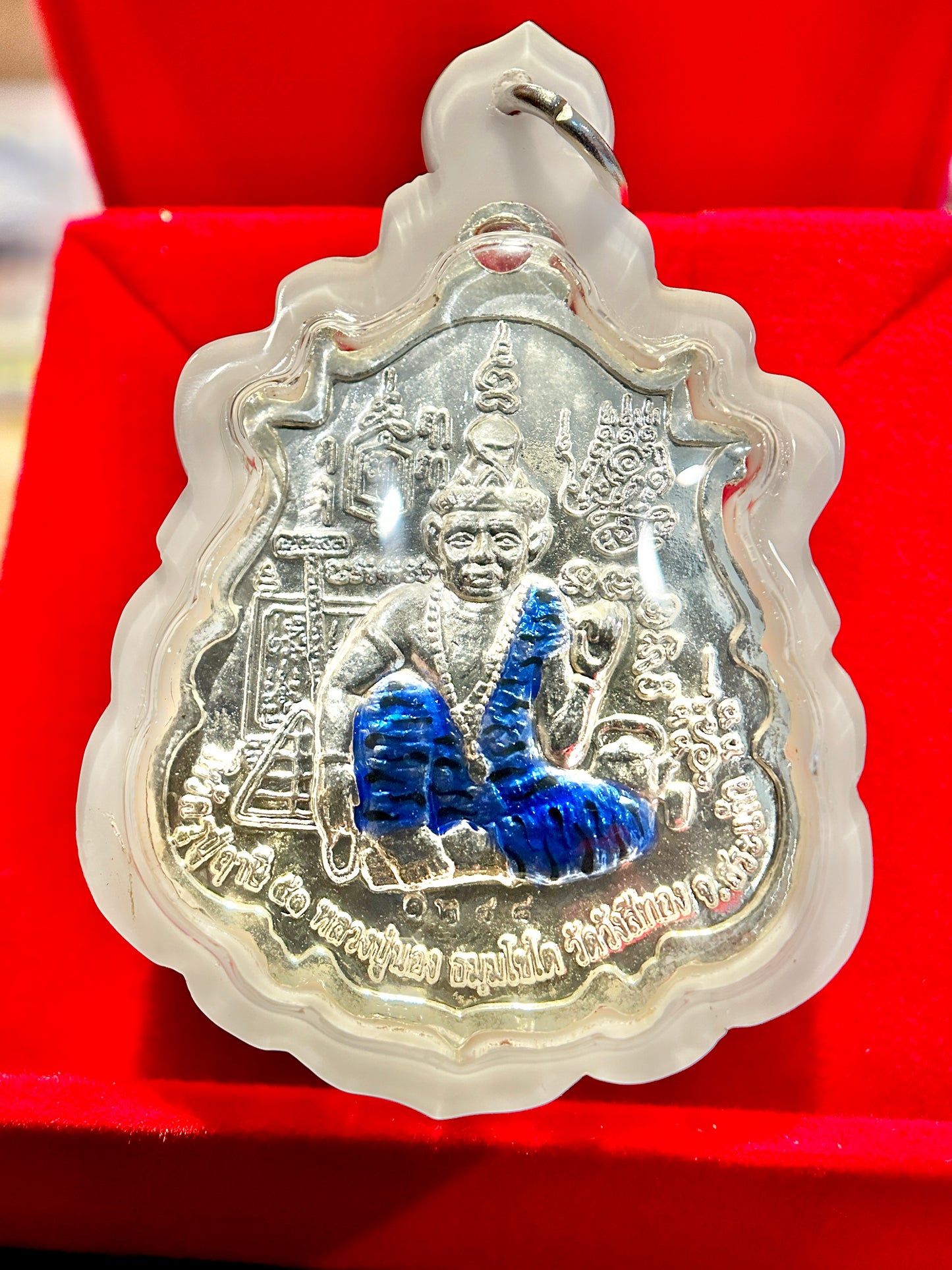 Vishnu & Garuda with Nagas (Blue/Silver)