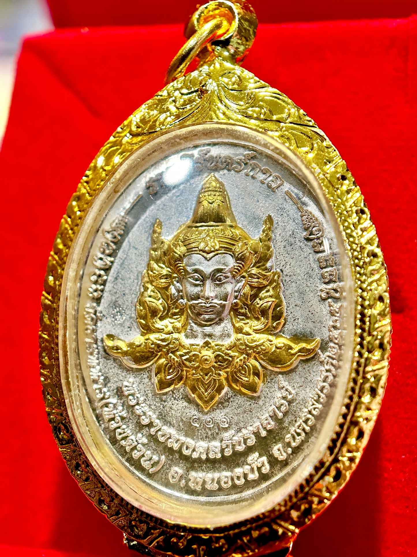 Tao Wessuwan & Phra Vishnu Amulet (Red Flame Edition)
