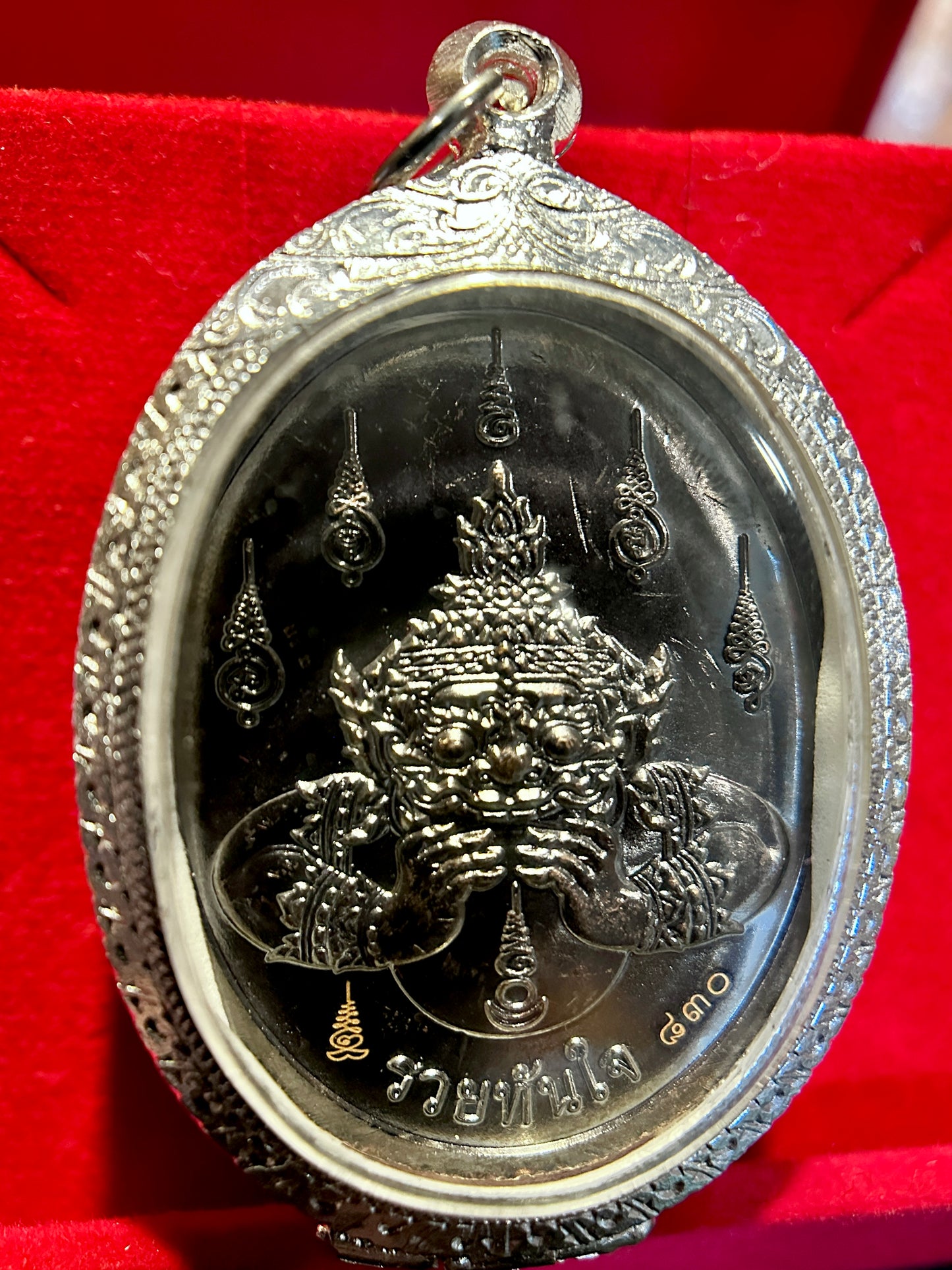 Phra Narai & Garuda with Rahu (Silver Guardian Edition)