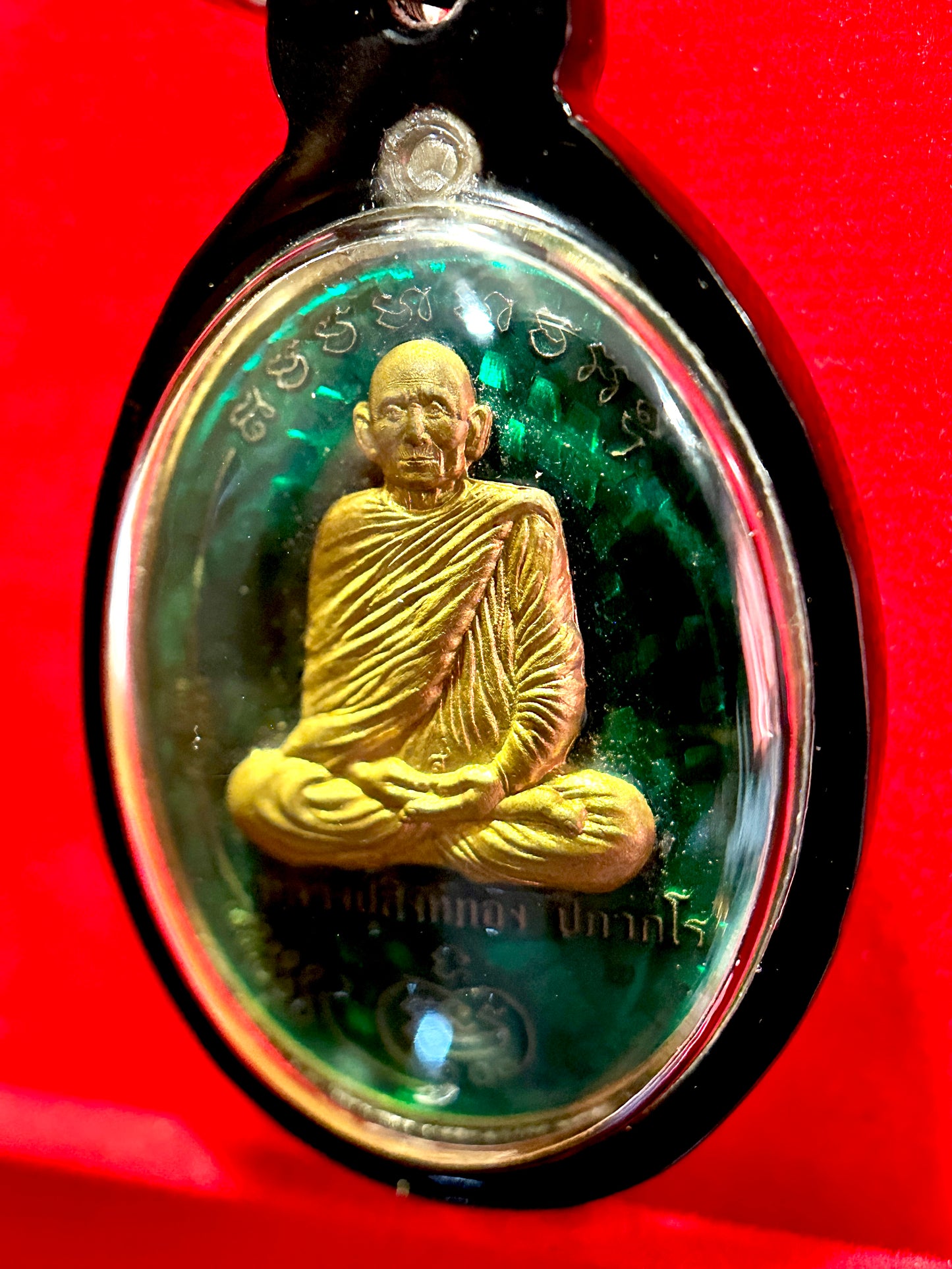 Luang Pu Singthong & Hanuman Riding Singha