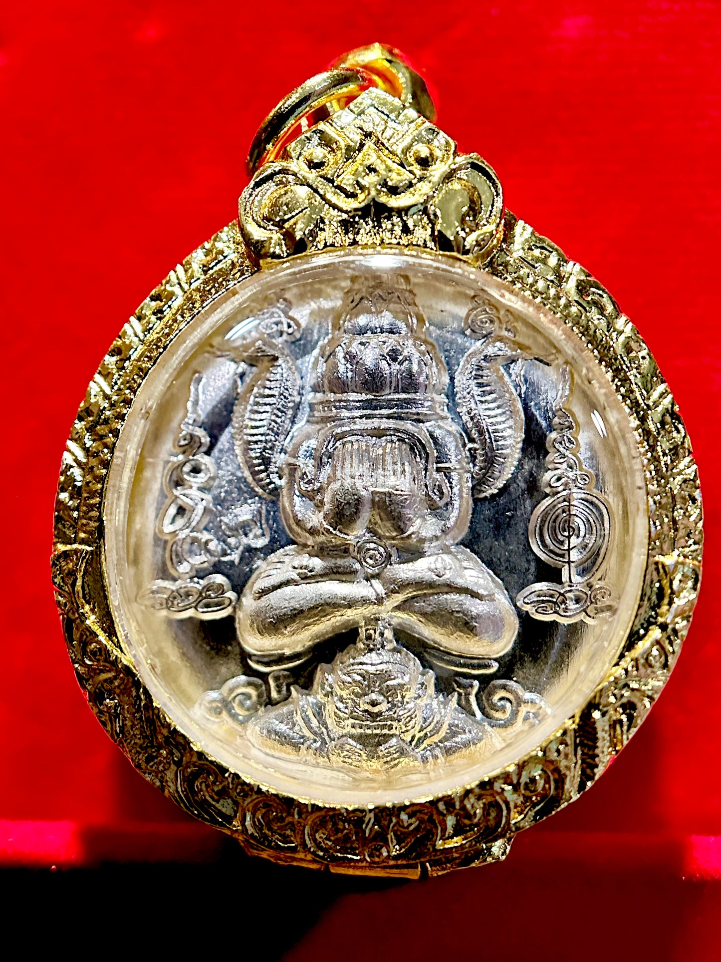 Phra Pidta Silver Shield & Zodiac Guardians