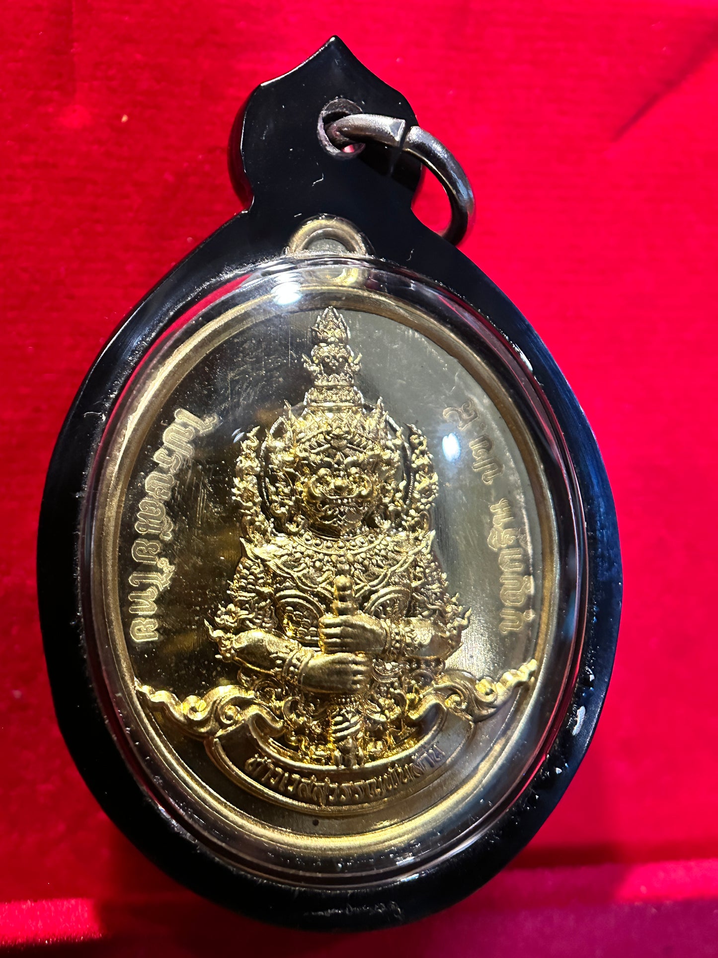 Golden Tao Wessuwan Guardian Amulet (Dual-Sided)