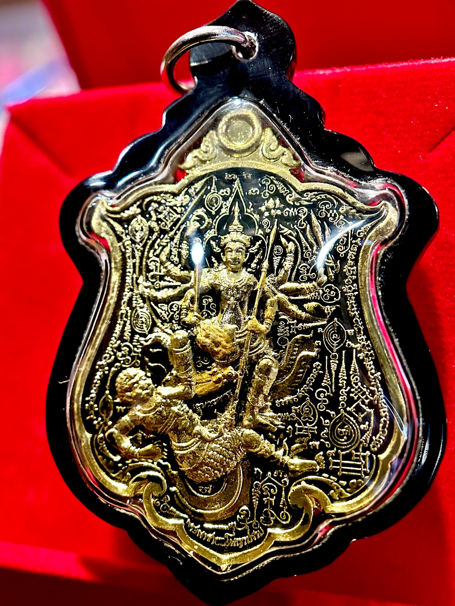 Kali/Shiva & Triple Hanuman (Black/Gold)