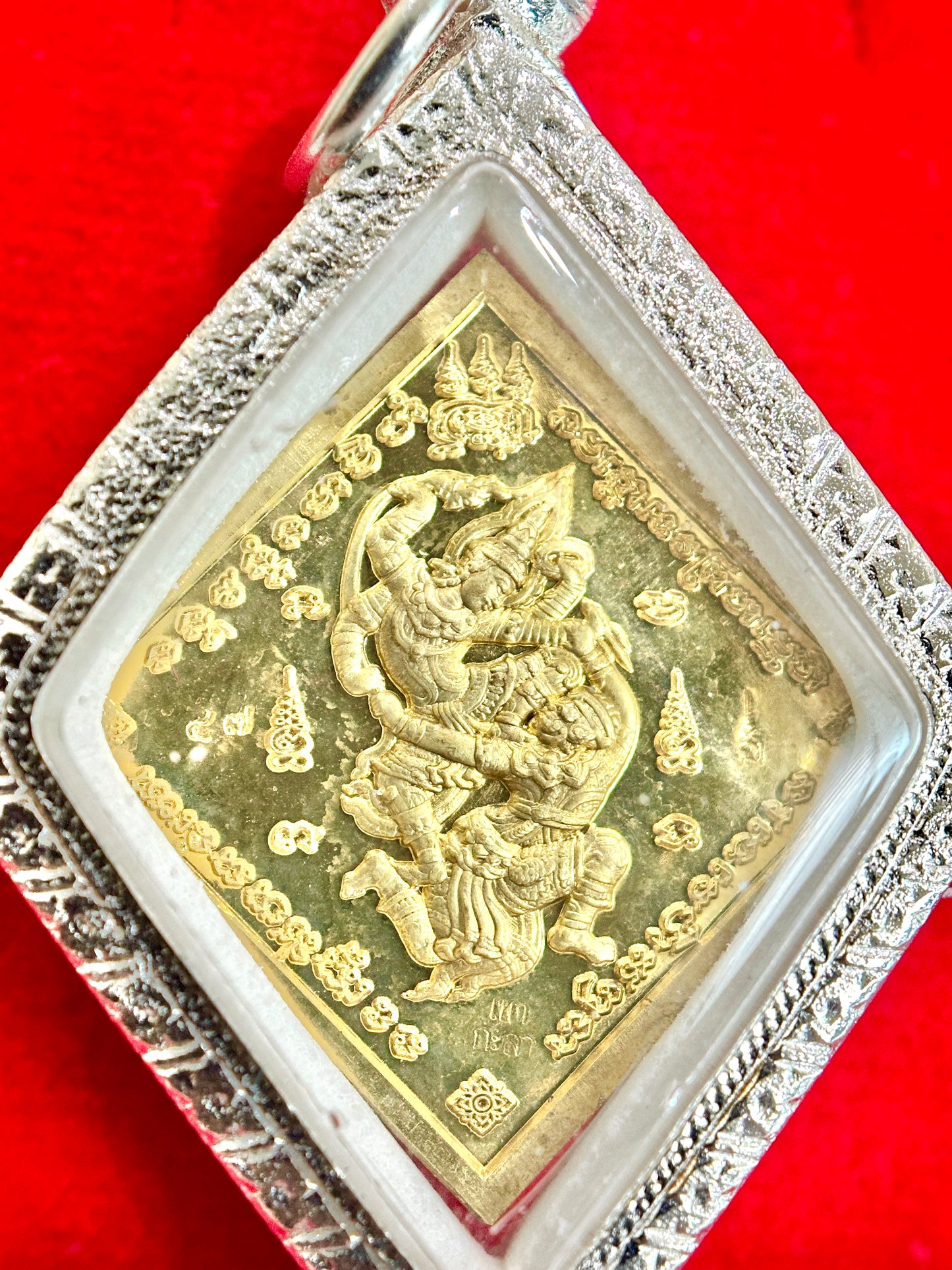 Phra Phrom Diamond Blessing Amulet (Emerald & Gold Edition)
