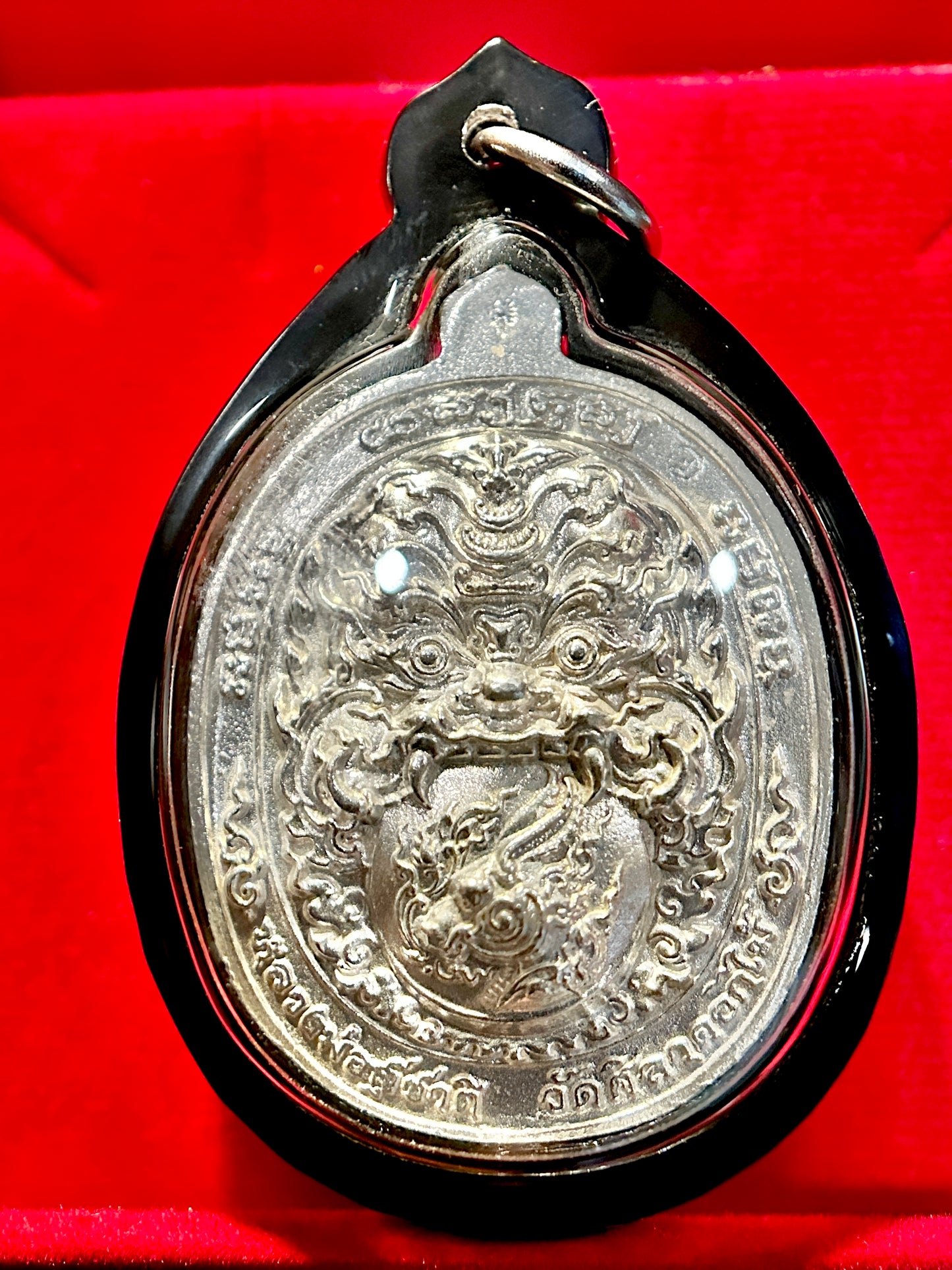 Silver Tao Wessuwan & Phra Rahu Amulet