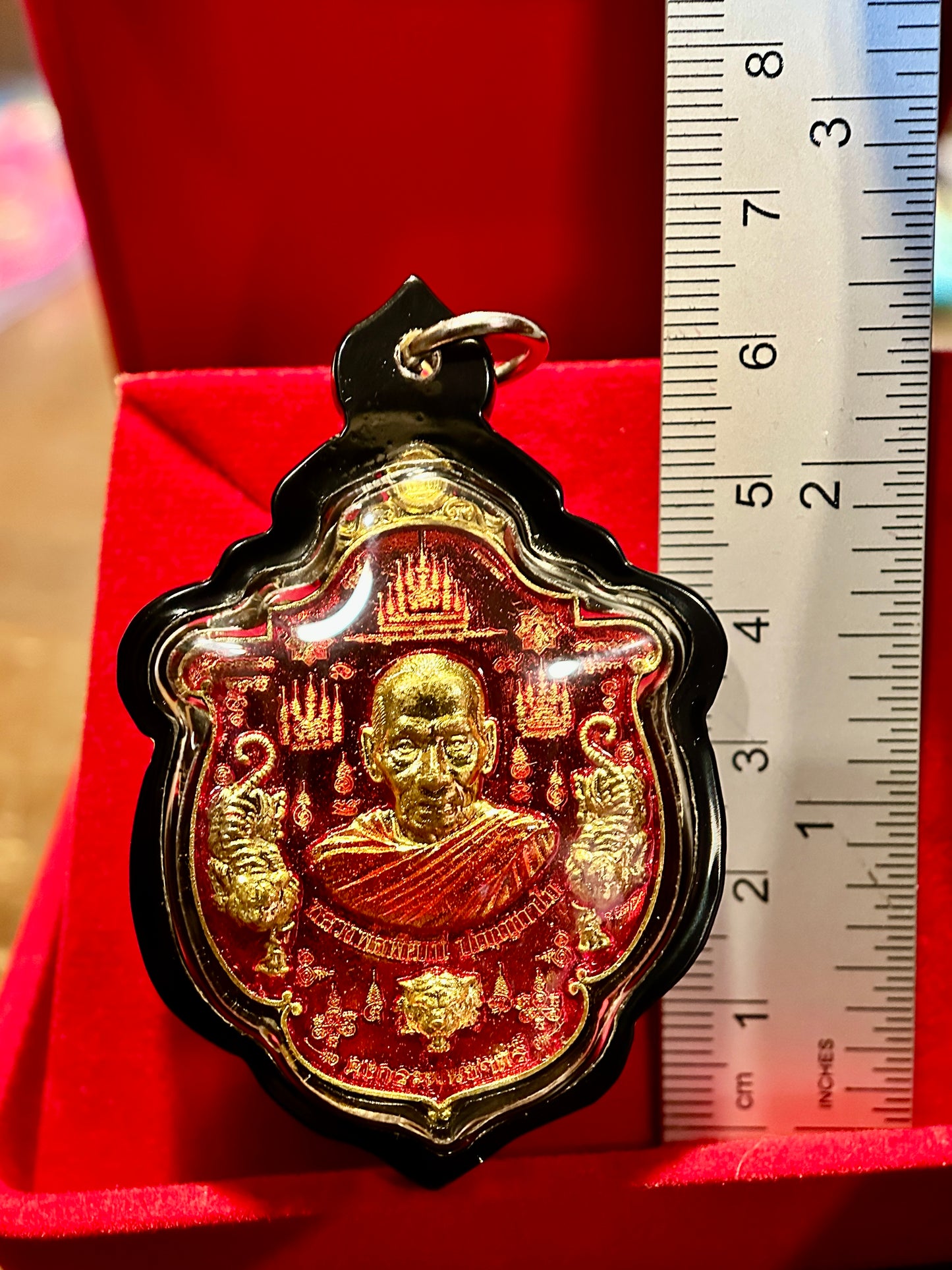 Luang Phor Phat Tiger Power (Red/Gold)