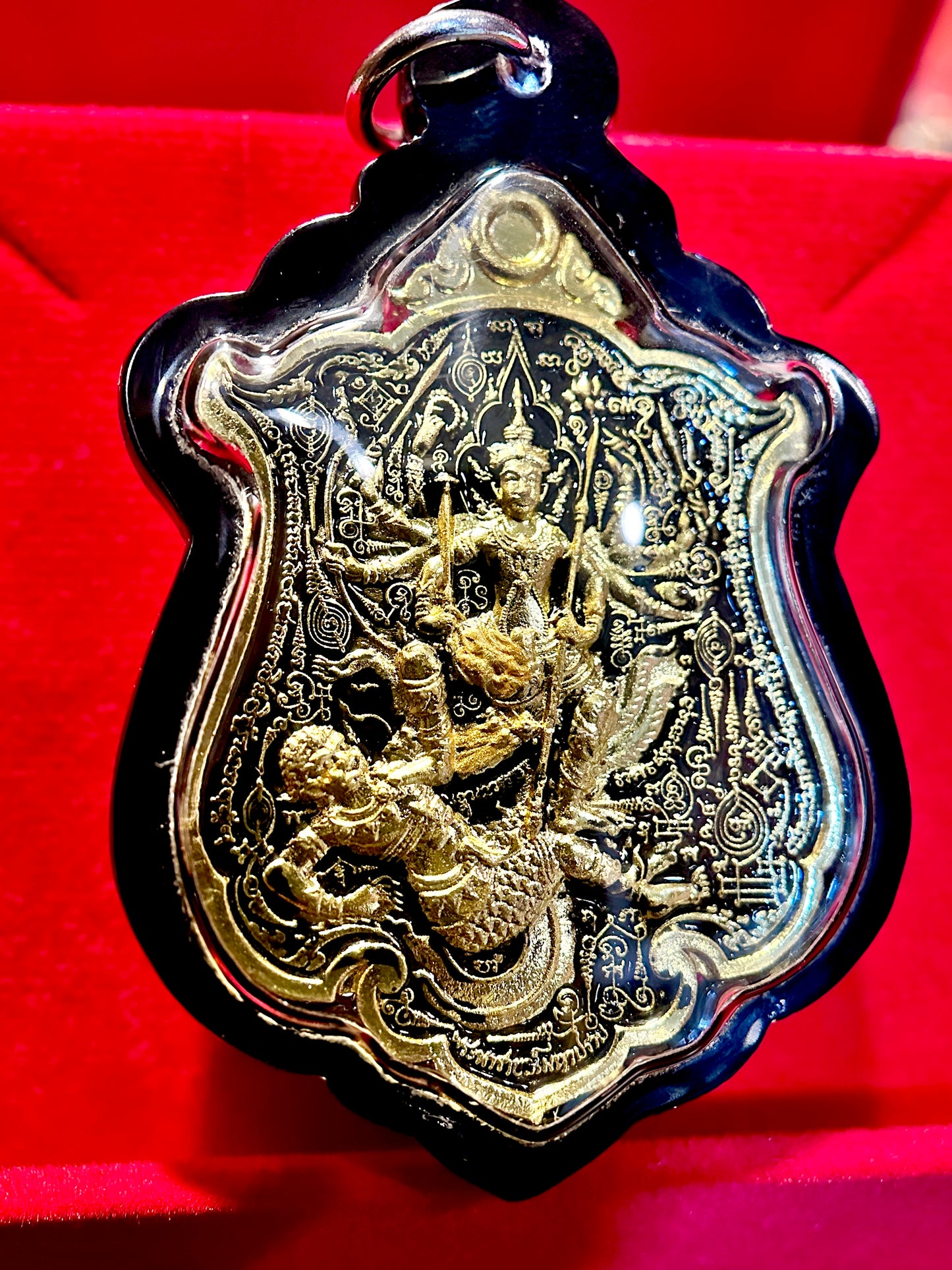 Kali/Shiva & Triple Hanuman (Black/Gold)