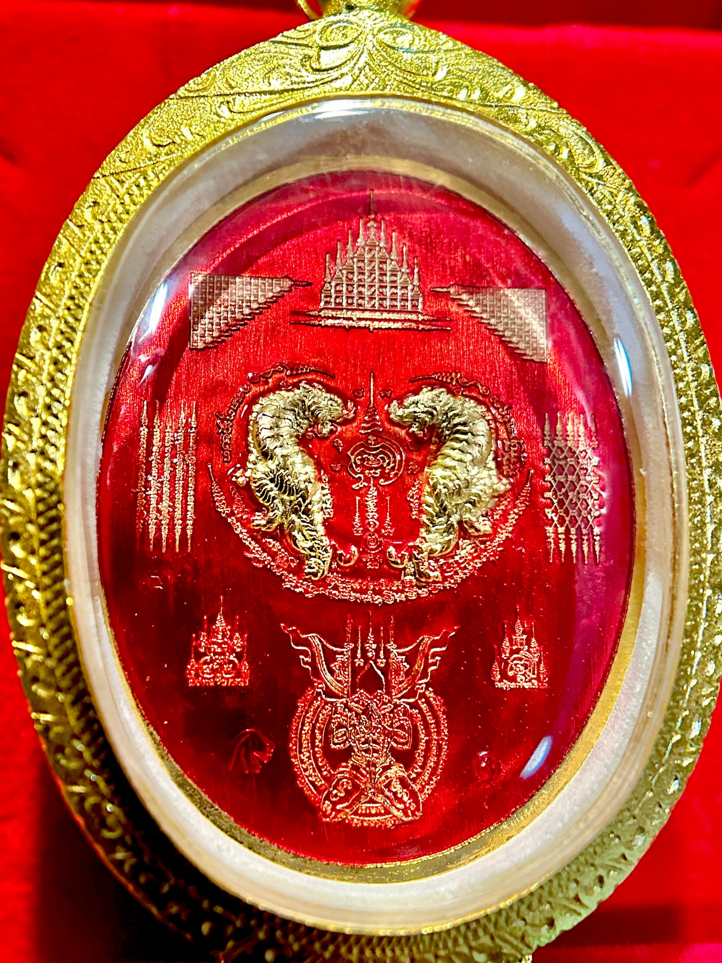 Nai Khanom Tom Signature Amulet (Red & Gold Edition)