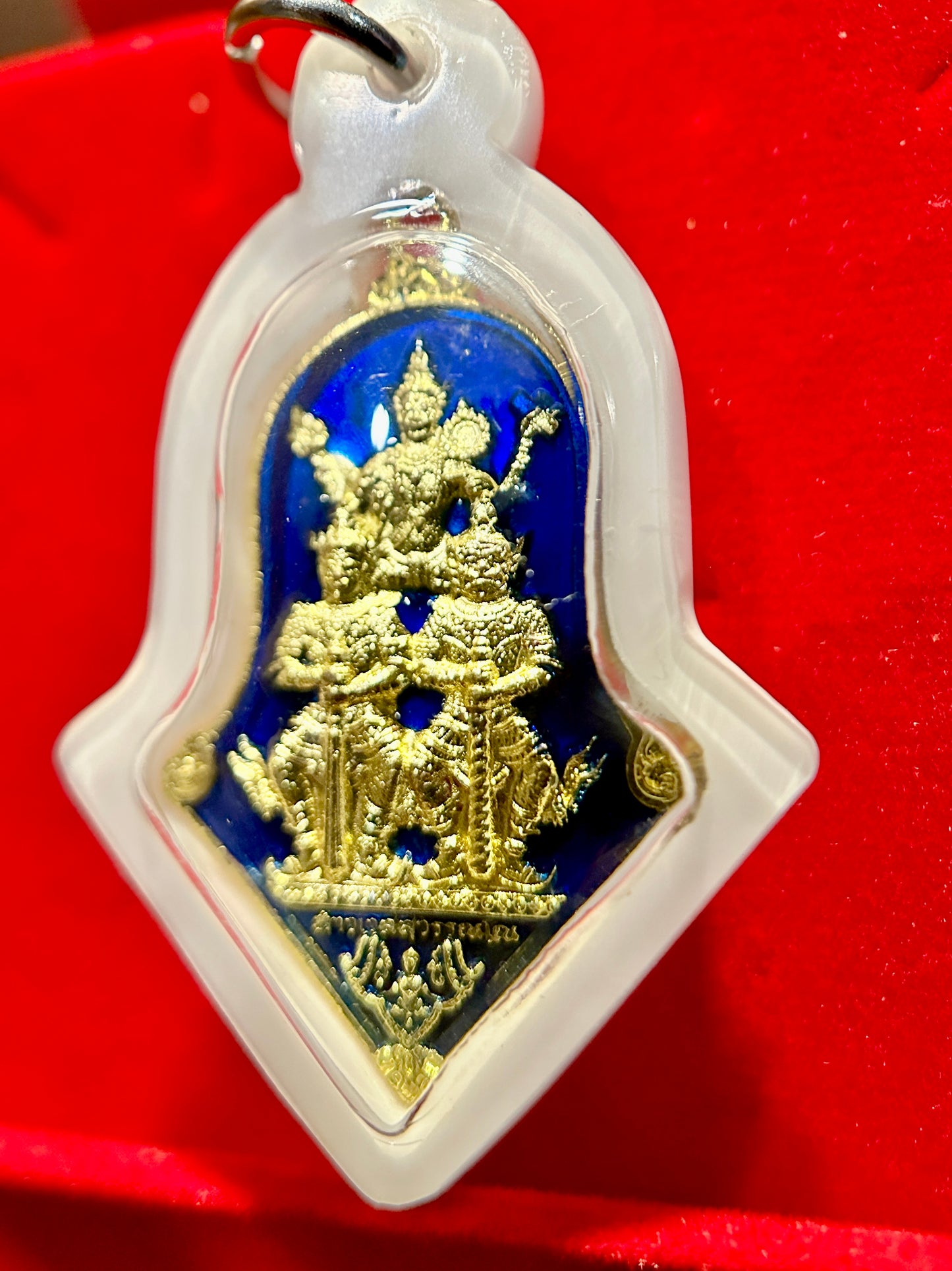Phra Vishvarupa & Tao Wessuwan Guardian (Blue Enamel)