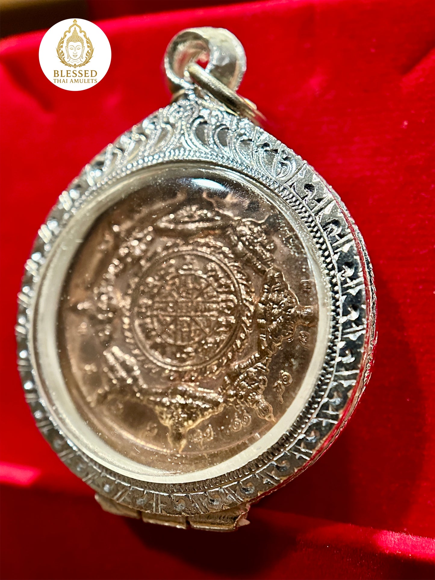 Naga-Protected Bodhisattva Amulet (Bronze)