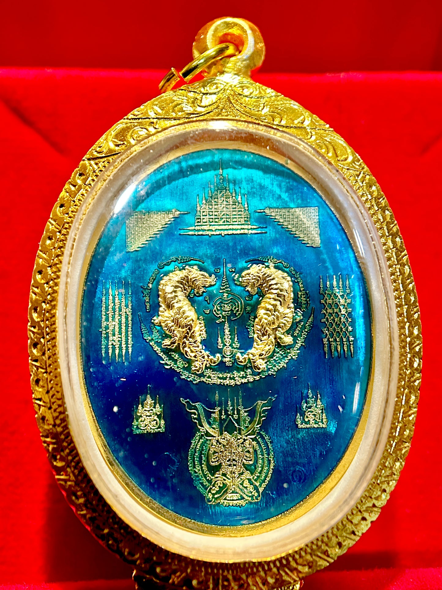 Nai Khanom Tom Signature Amulet (Ocean Blue & Gold Edition)