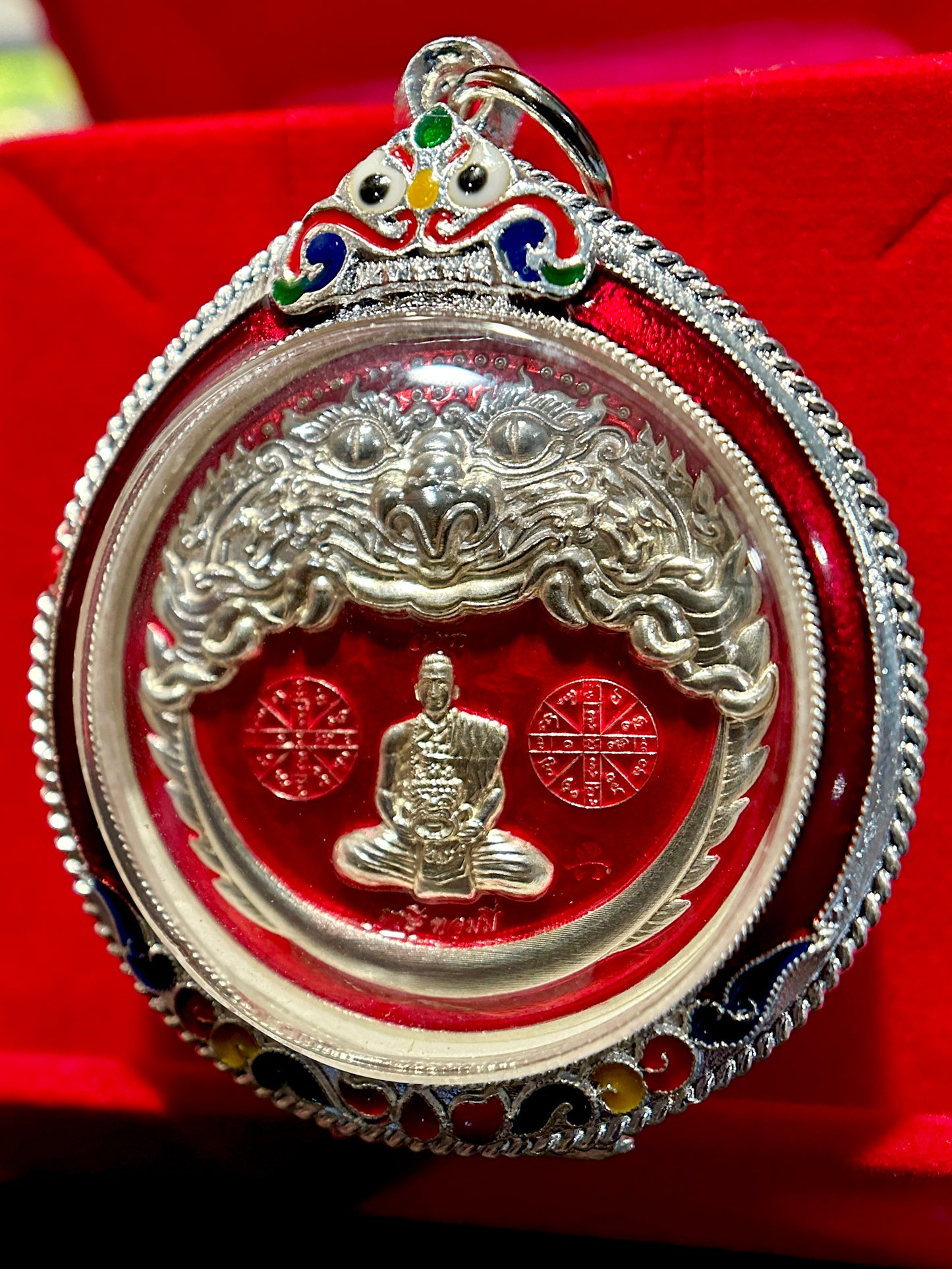 Silver Rahu & Fortune Amulet – Double-Sided Power and Protection