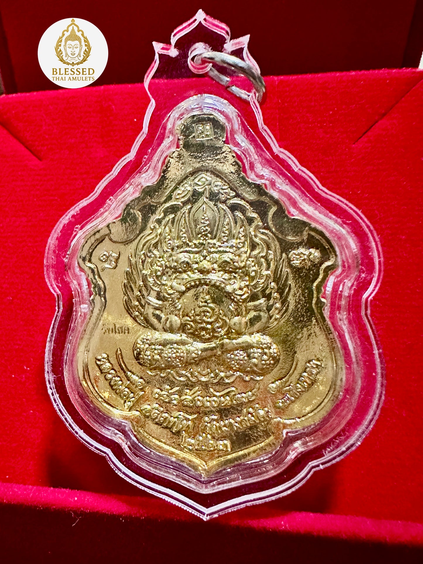 Garuda & Rahu Royal Crest (Red/Gold)