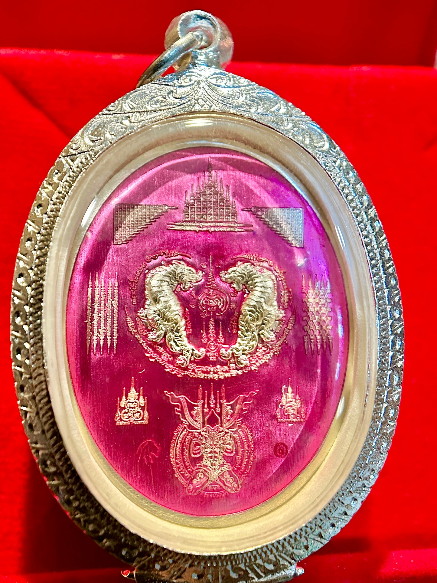 Nai Khanom Tom Signature Amulet (Pink & Silver Edition)