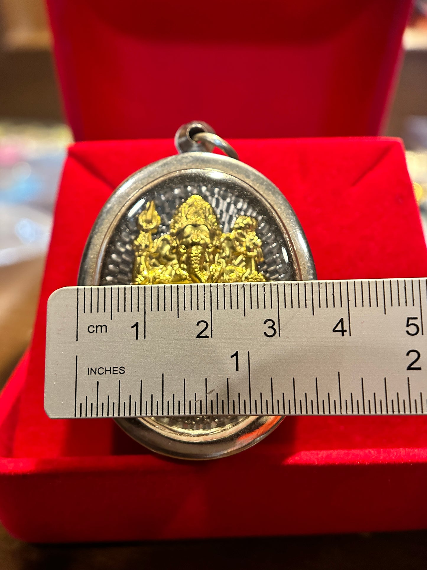 Ganesha Maha Ruesi Om Yantra (Gold)
