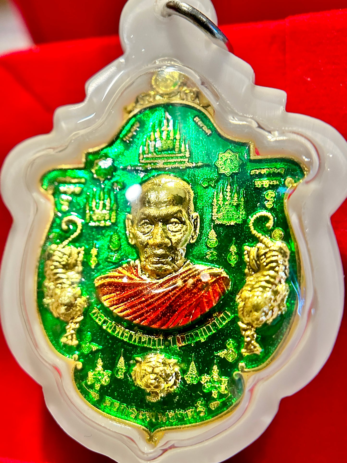 Luang Phor Phat Tiger Power (Green/Gold)