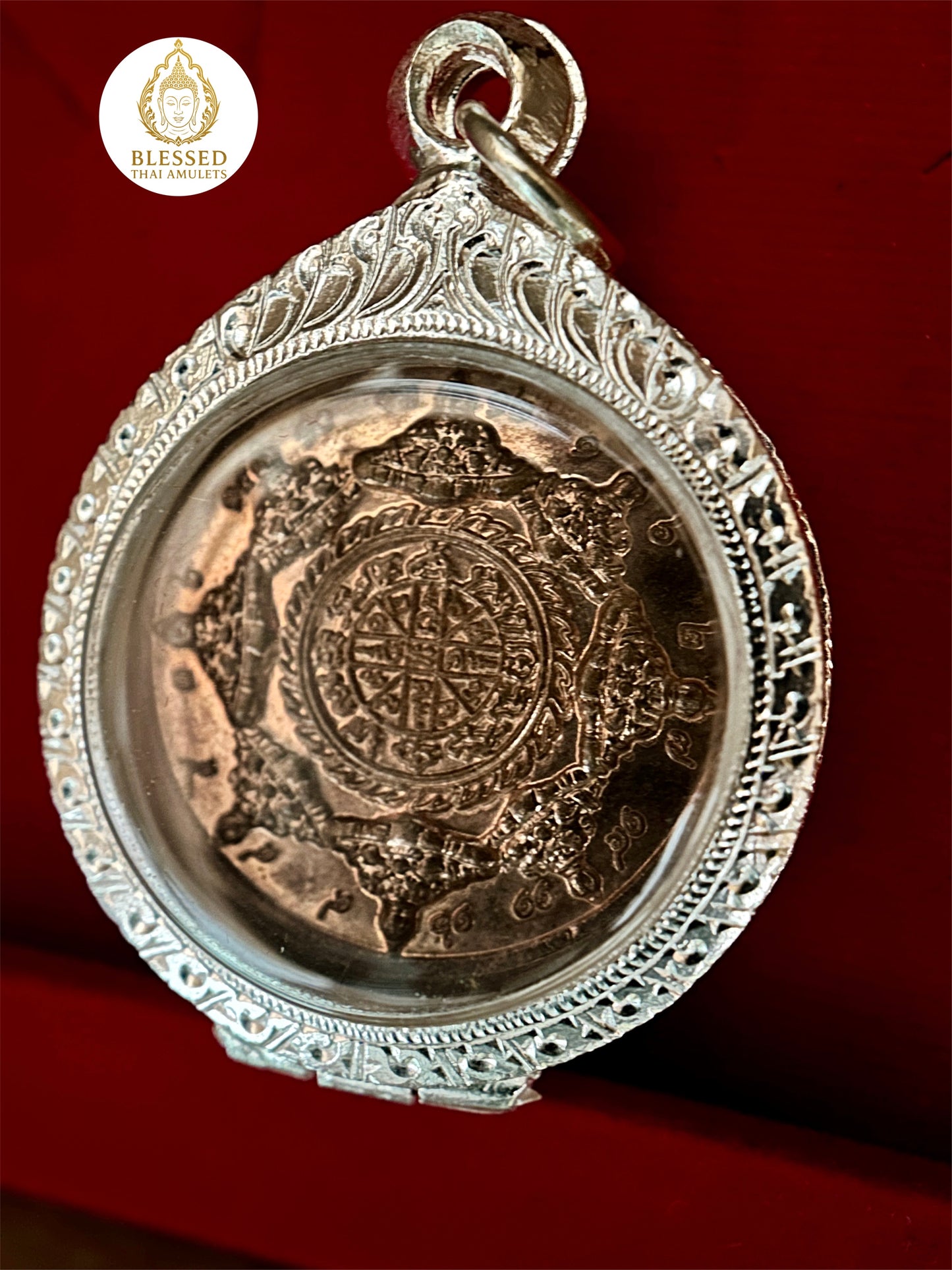 Naga-Protected Bodhisattva Amulet (Dark Bronze)
