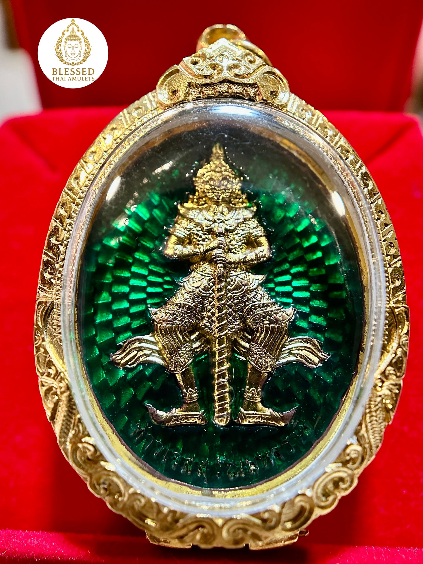 Tao Wessuwan & Rahu (Green/Gold Case)