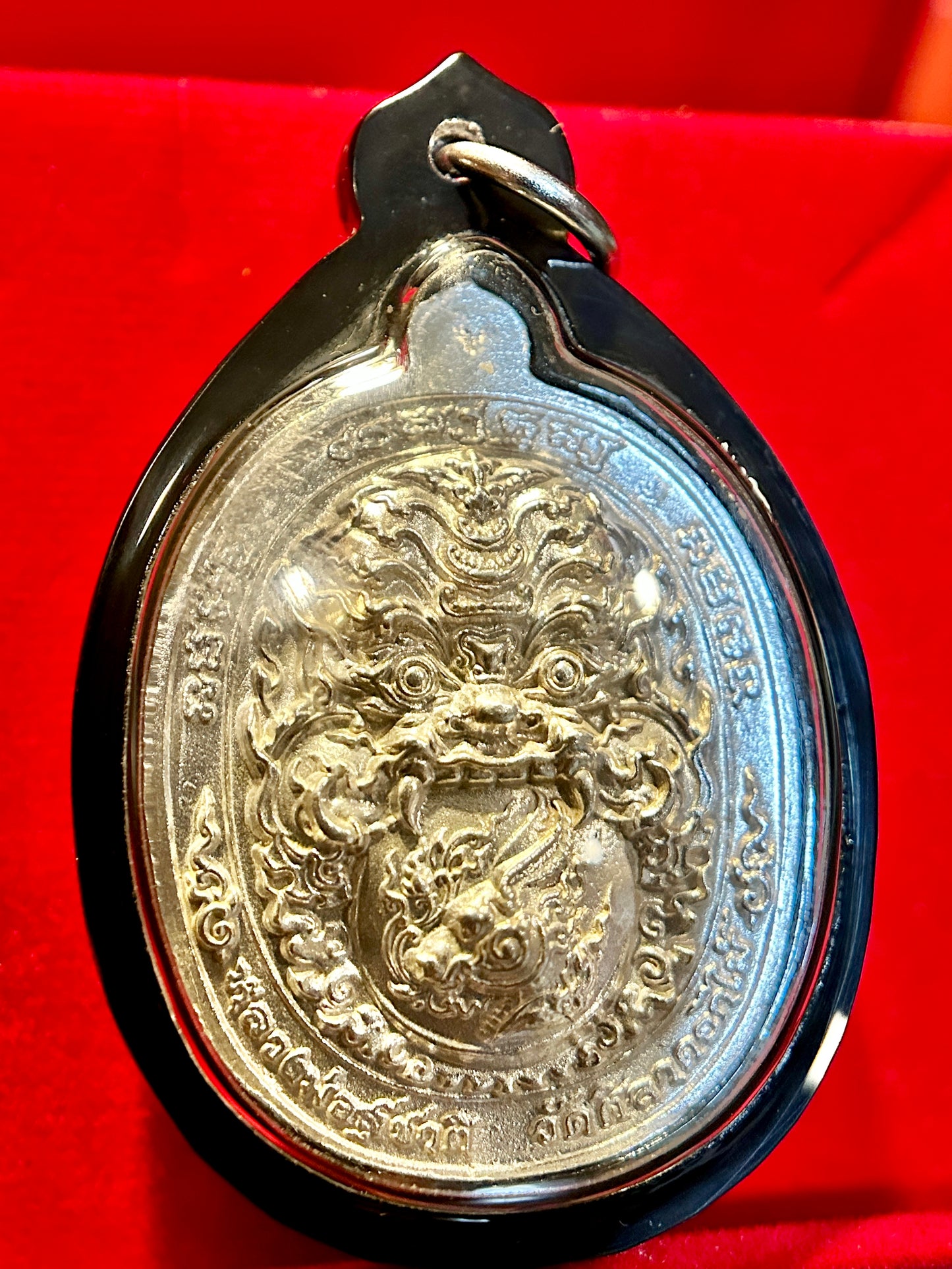 Silver Tao Wessuwan & Phra Rahu Amulet