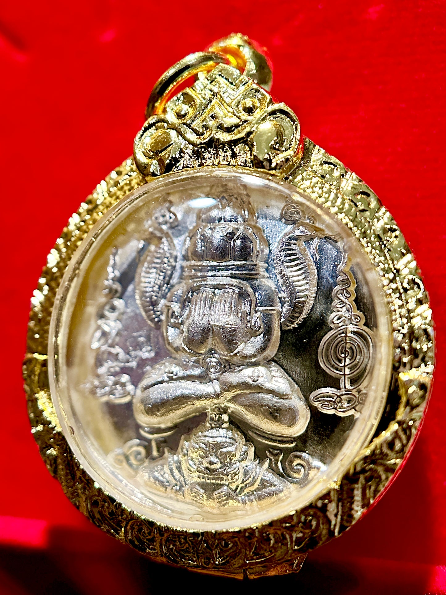 Phra Pidta Silver Shield & Zodiac Guardians