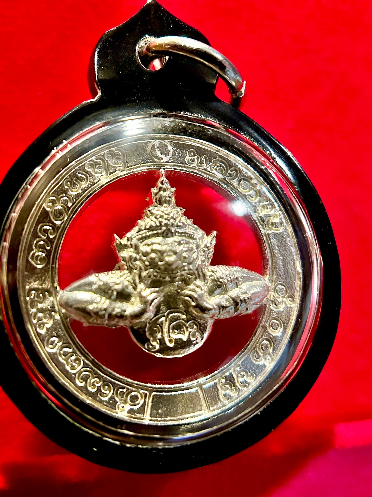 Silver Rahu Eclipse Guardian – Twin Inscription