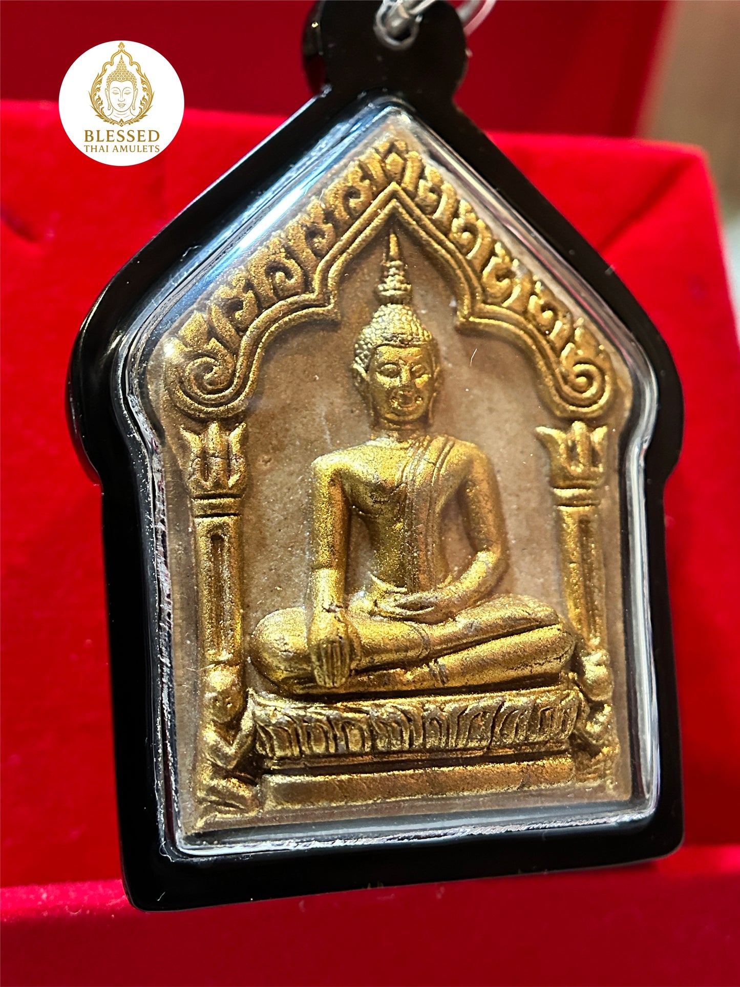 Golden Tranquility Buddha – Scripted Blessing