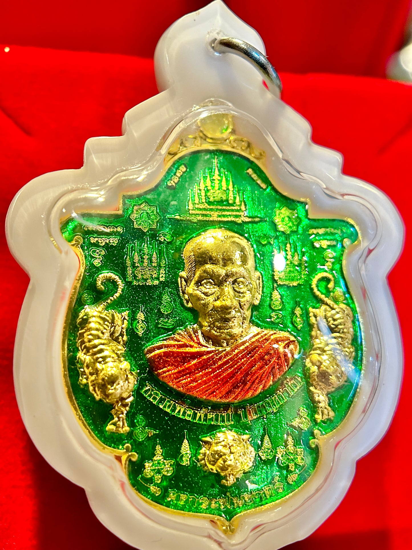Luang Phor Phat Tiger Power (Green/Gold)