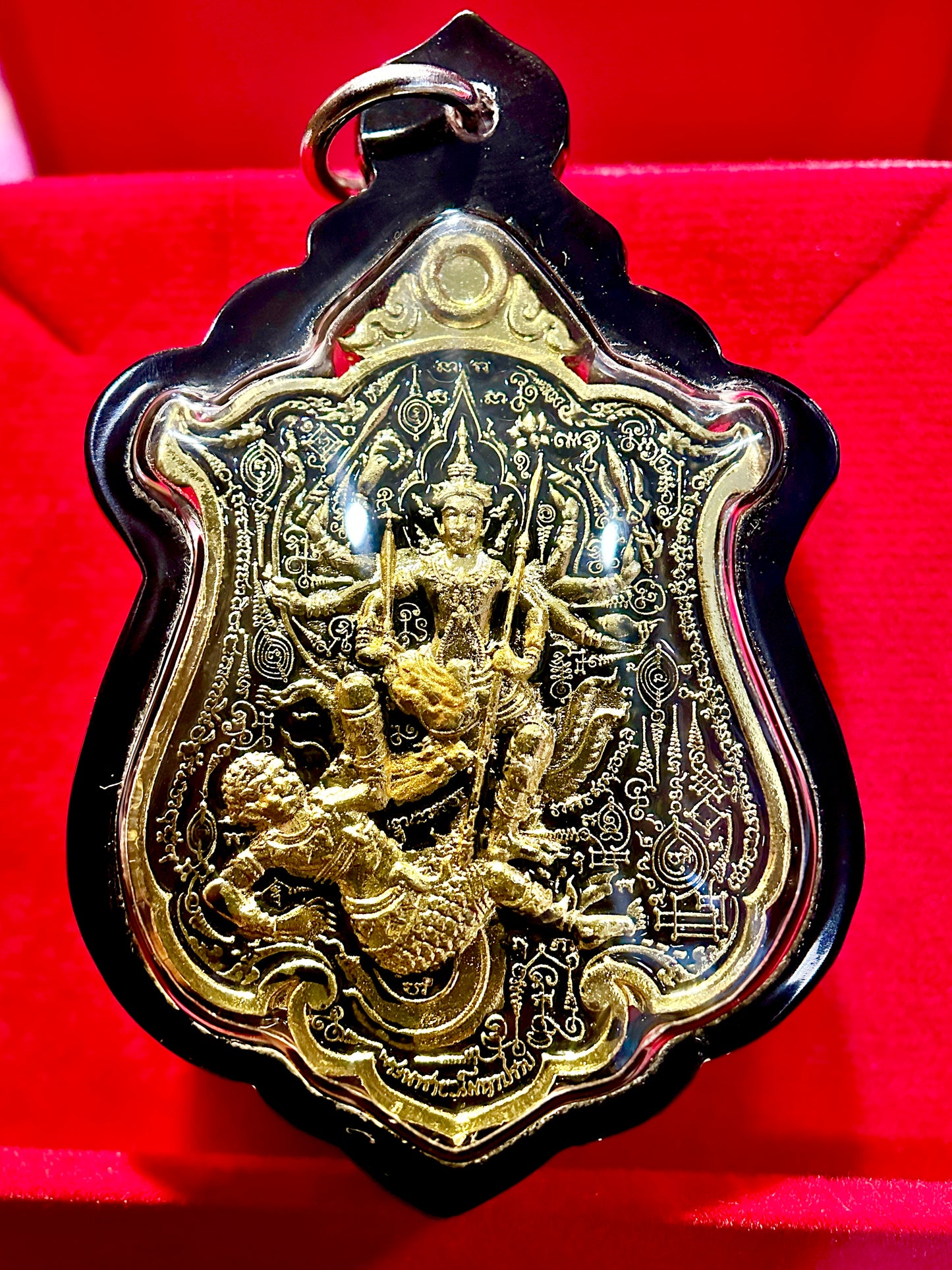 Kali/Shiva & Triple Hanuman (Black/Gold)