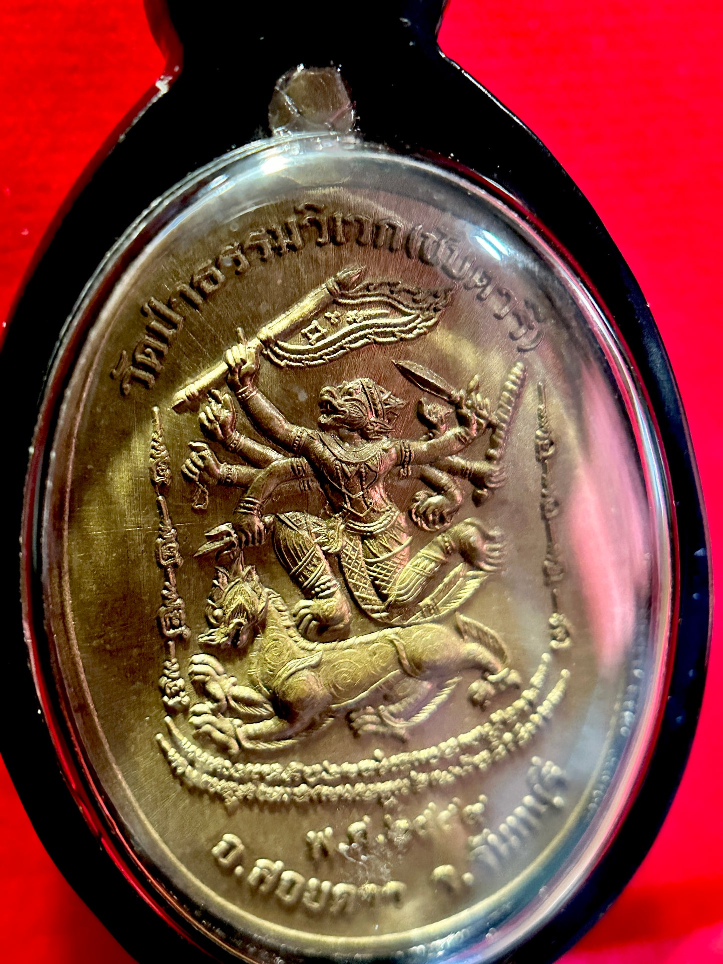 Luang Pu Singthong & Hanuman Riding Singha
