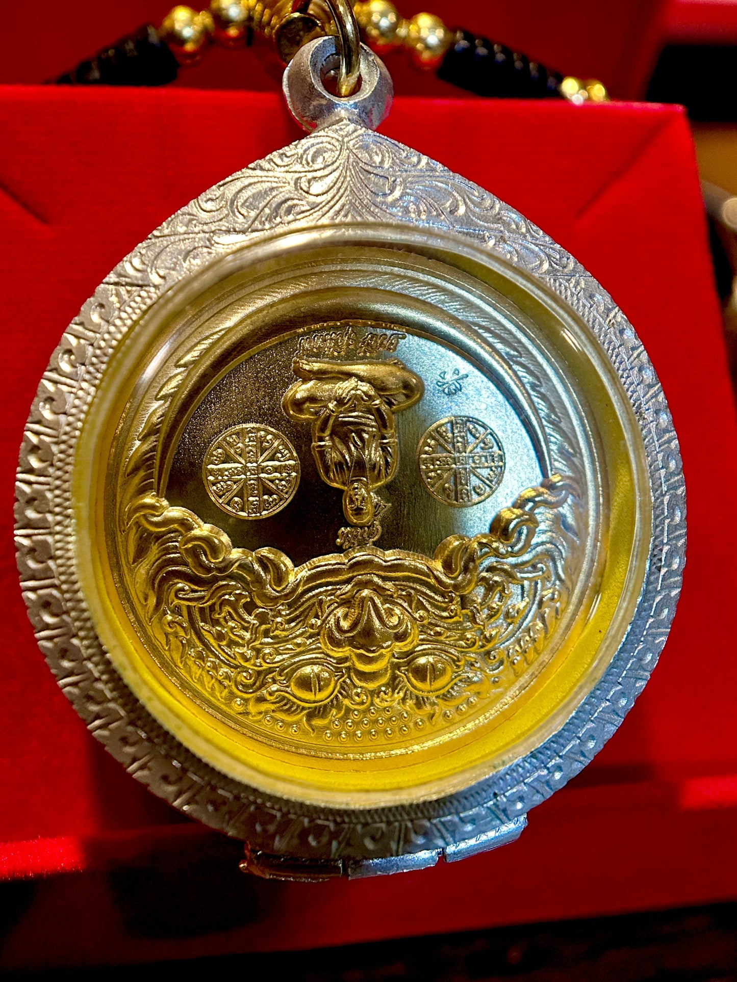 Golden Rahu & Monk Fortune (Double Sided)