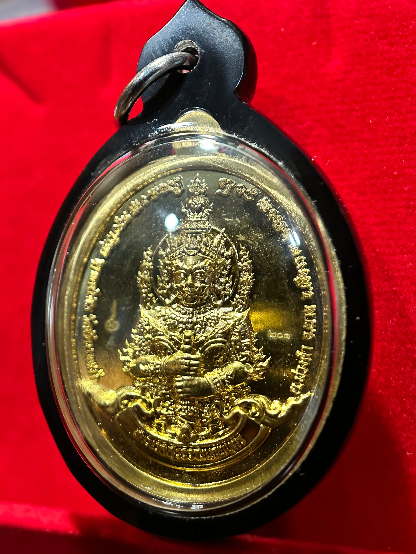 Golden Tao Wessuwan Guardian Amulet (Dual-Sided)