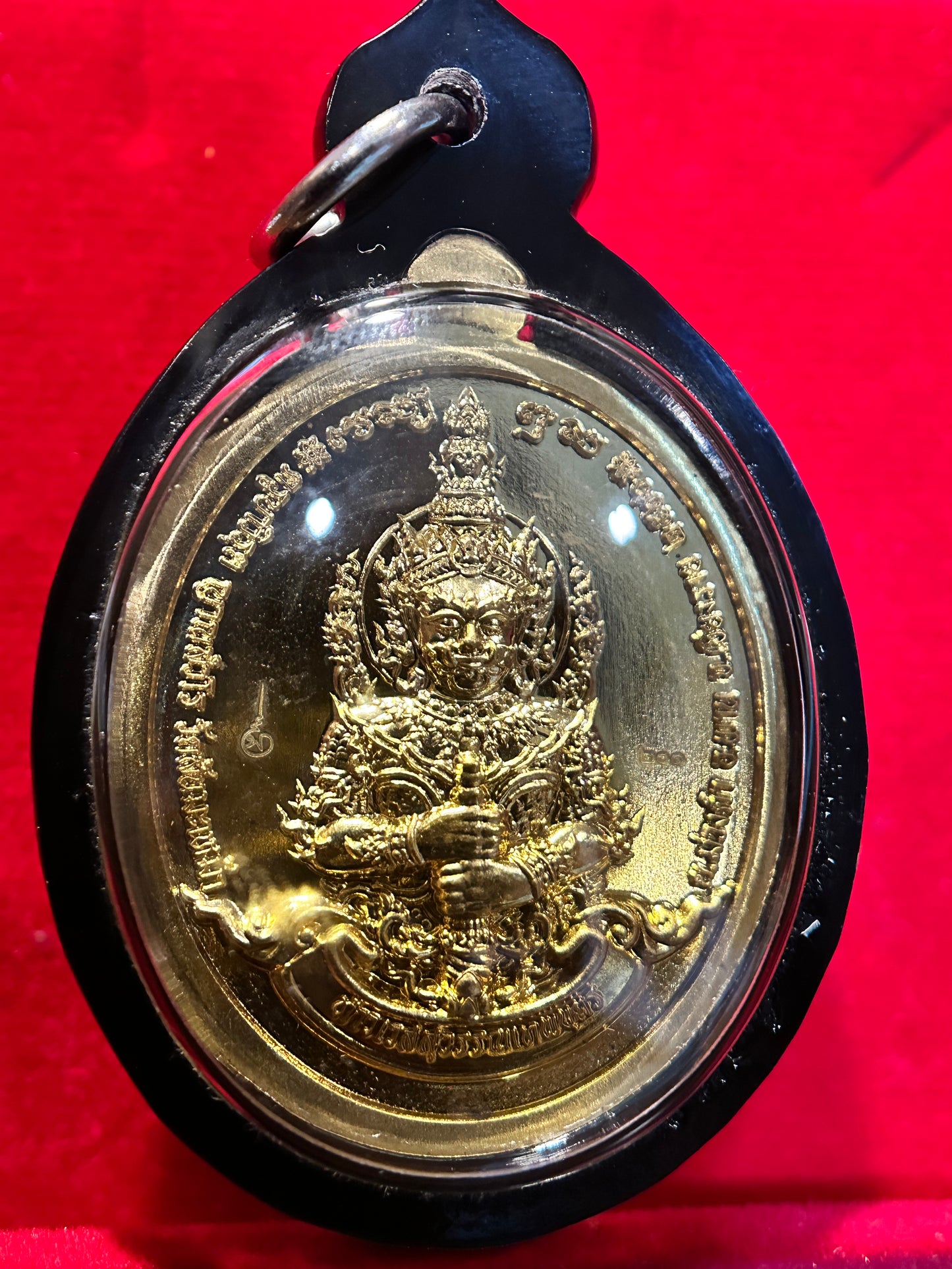 Golden Tao Wessuwan Guardian Amulet (Dual-Sided)