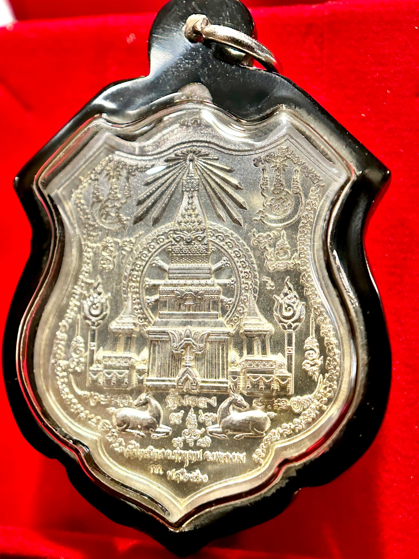 Twin Naga Enlightenment Amulet (Silver)