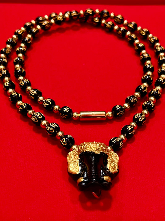 Black Elephant Protection Necklace