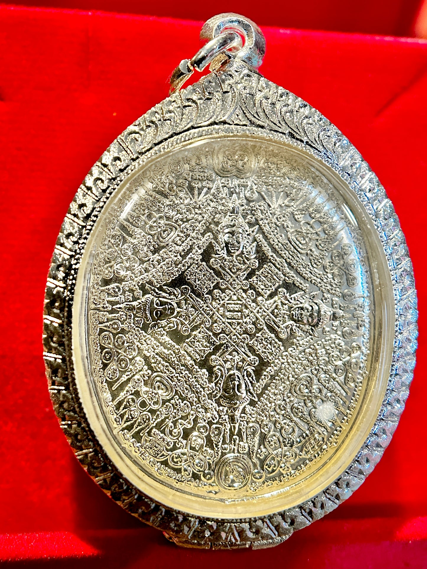 Phra Phrom Amulet (Thai Flag) Silver