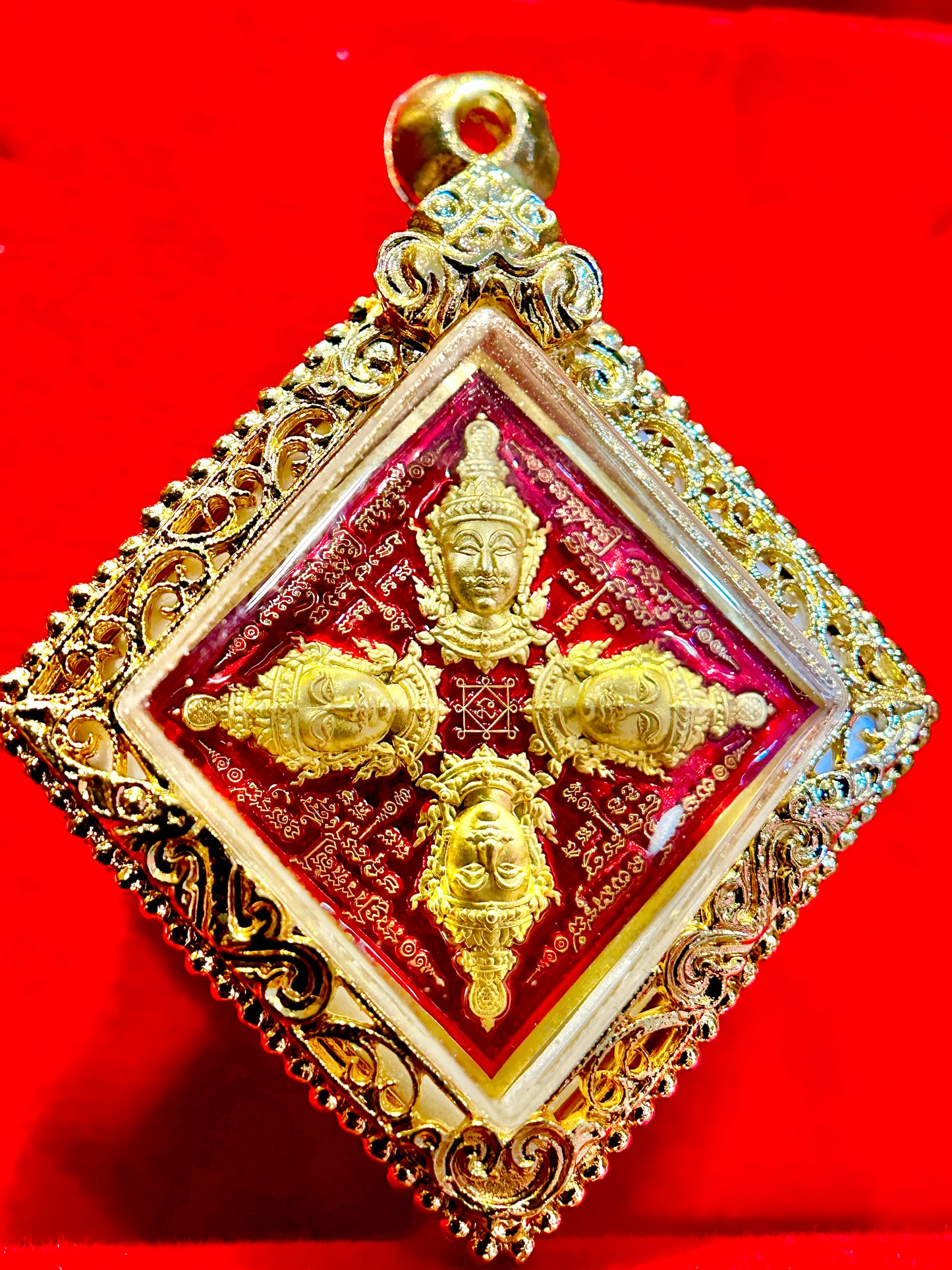 Phra Phrom Diamond Blessing (Red)