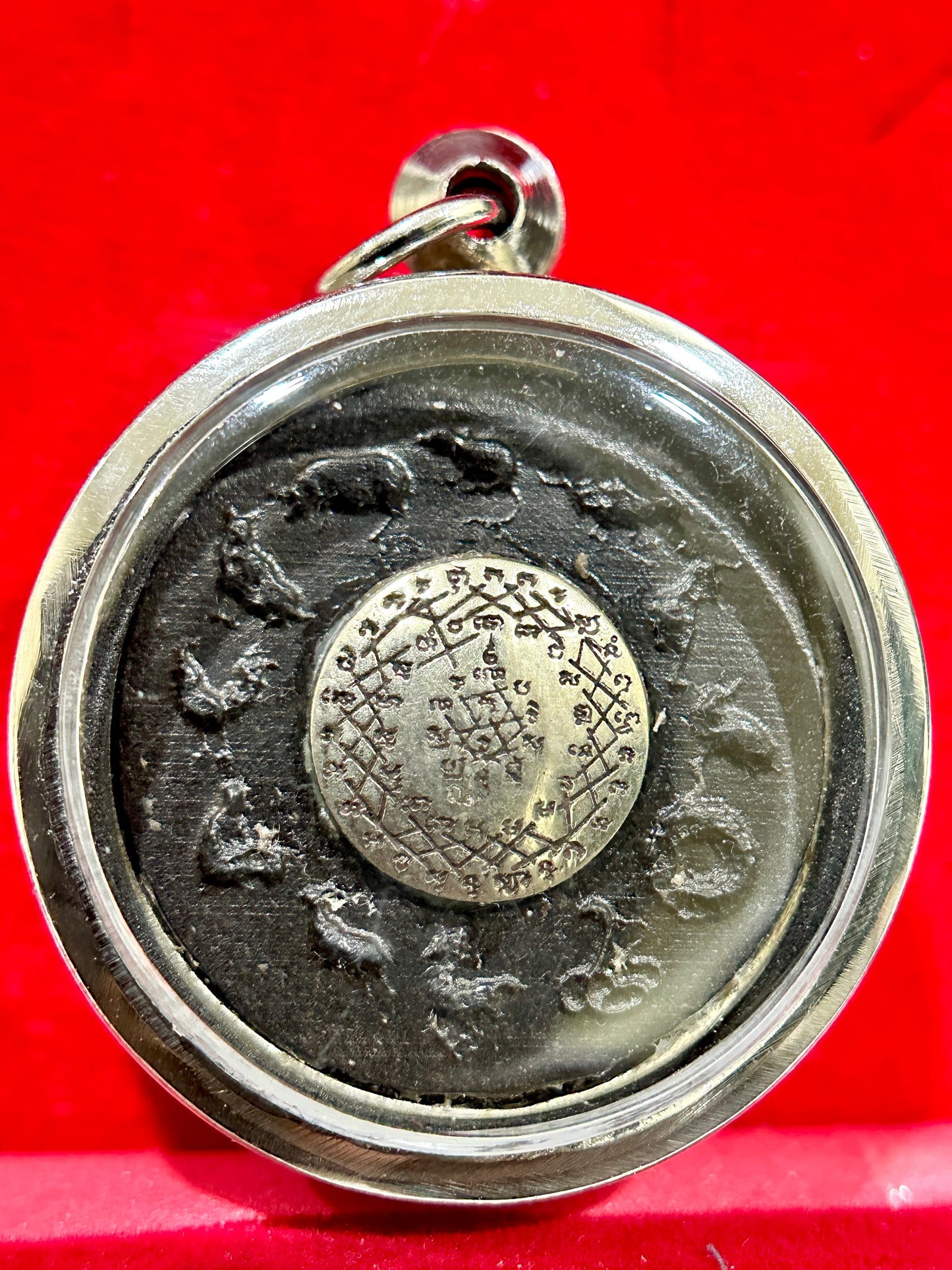 Rahu Devouring the Moon Zodiac Yantra Amulet