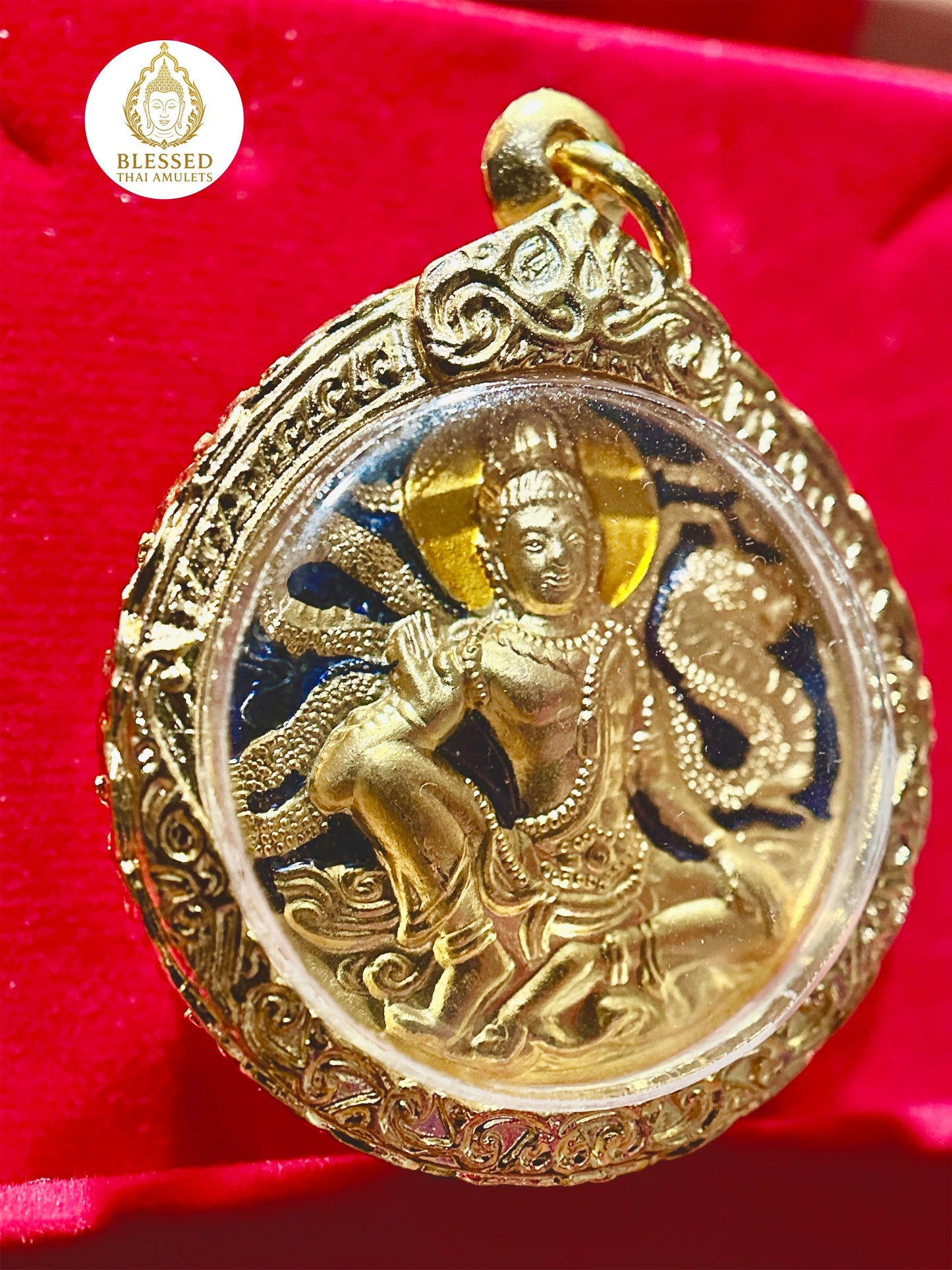 Naga-Protected Bodhisattva (Blue/Gold)