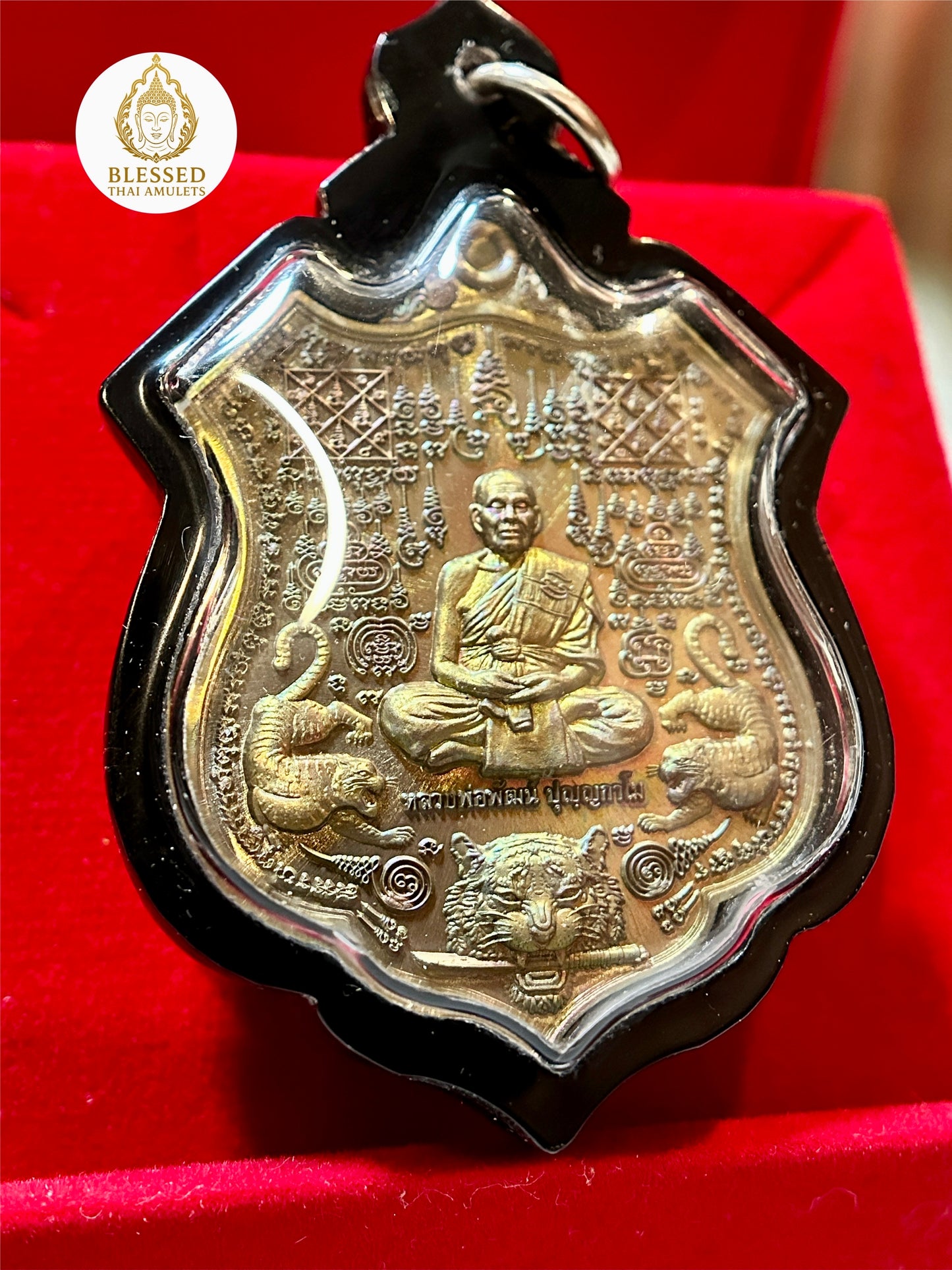 Twin Tigers of Luang Phor Phat (Iridescent Gold)