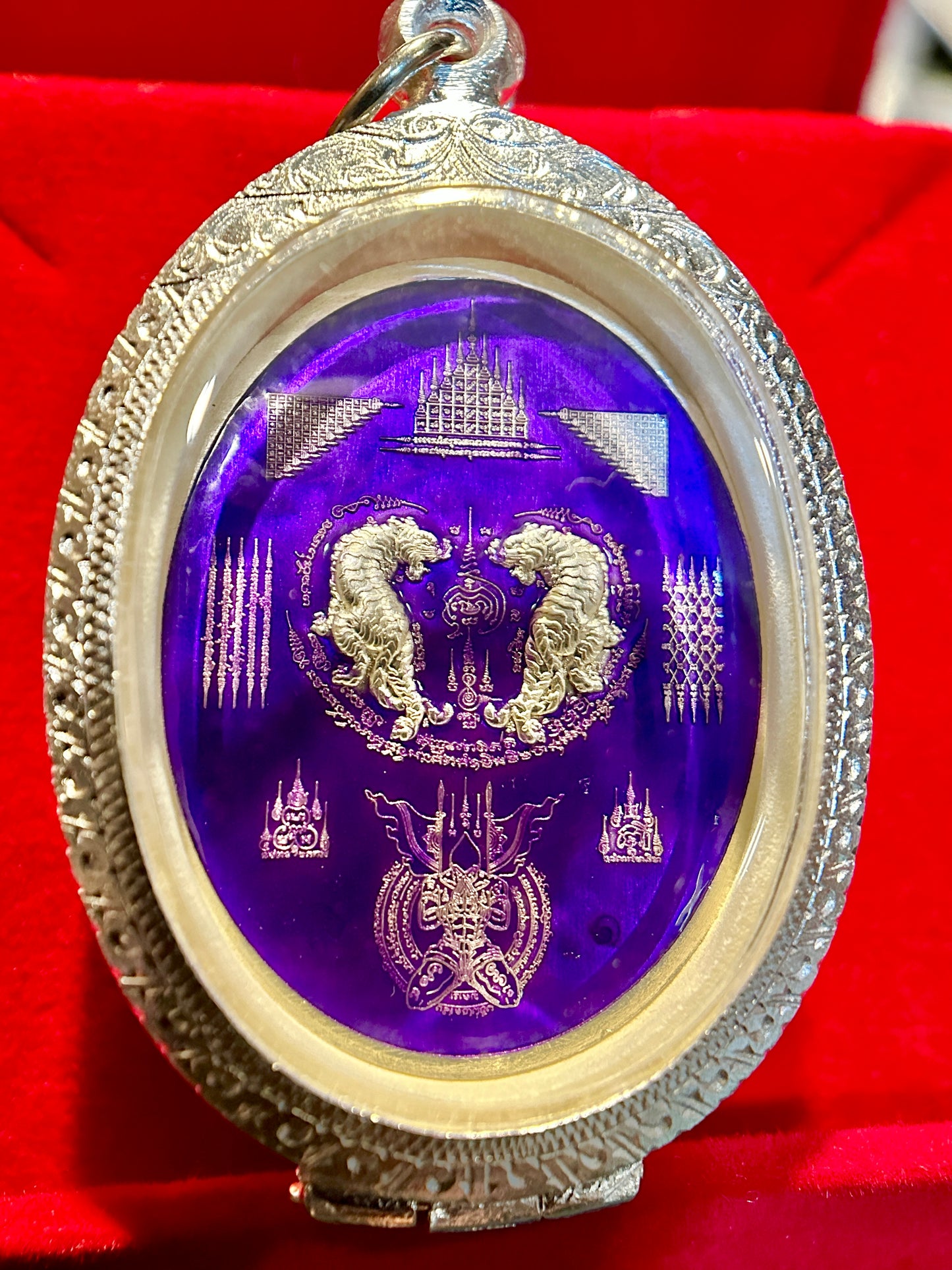 Nai Khanom Tom Signature Amulet (Purple & Silver Edition)