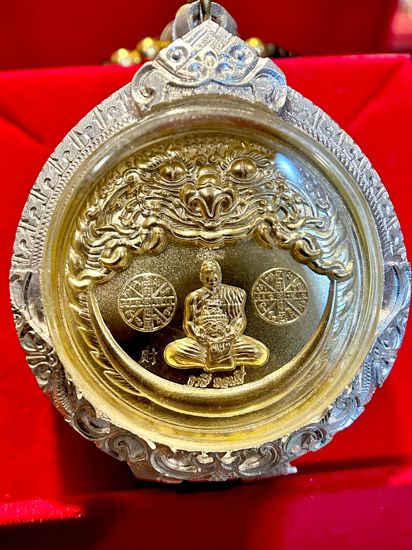 Golden Rahu & Monk Fortune (Double Sided)