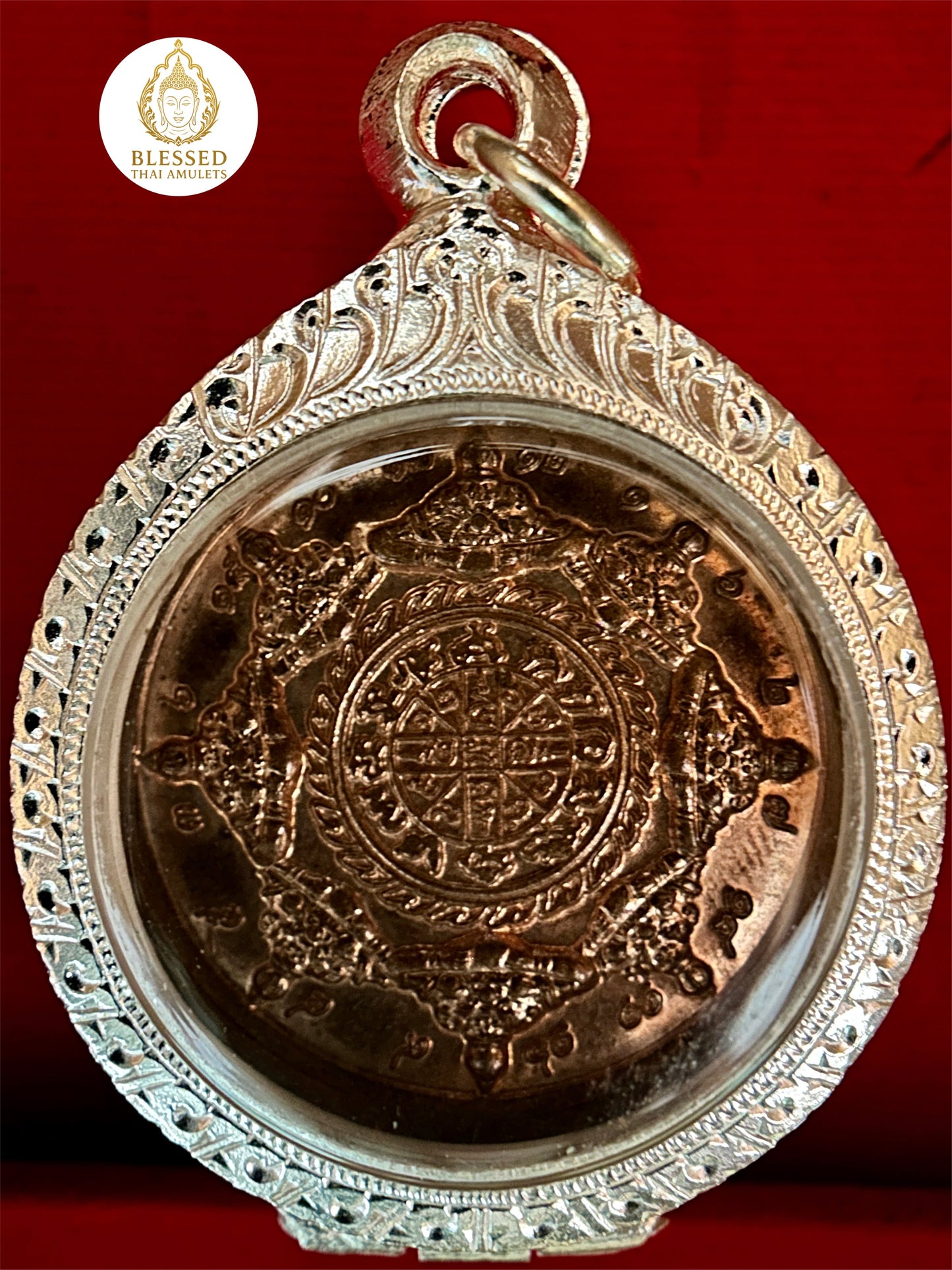 Naga-Protected Bodhisattva Amulet (Dark Bronze)