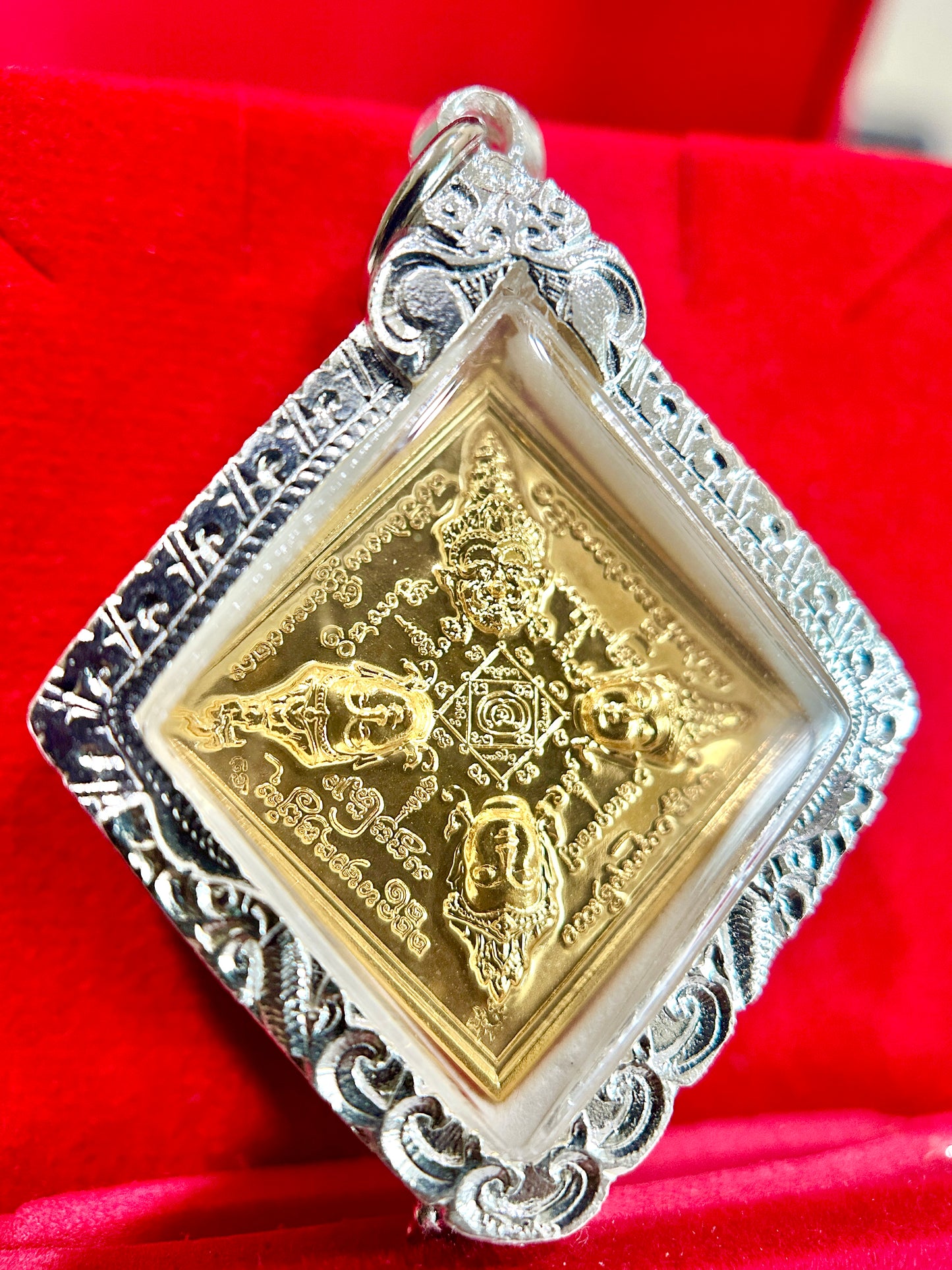 Phra Phrom & Naga Sacred Yantra (Gold)