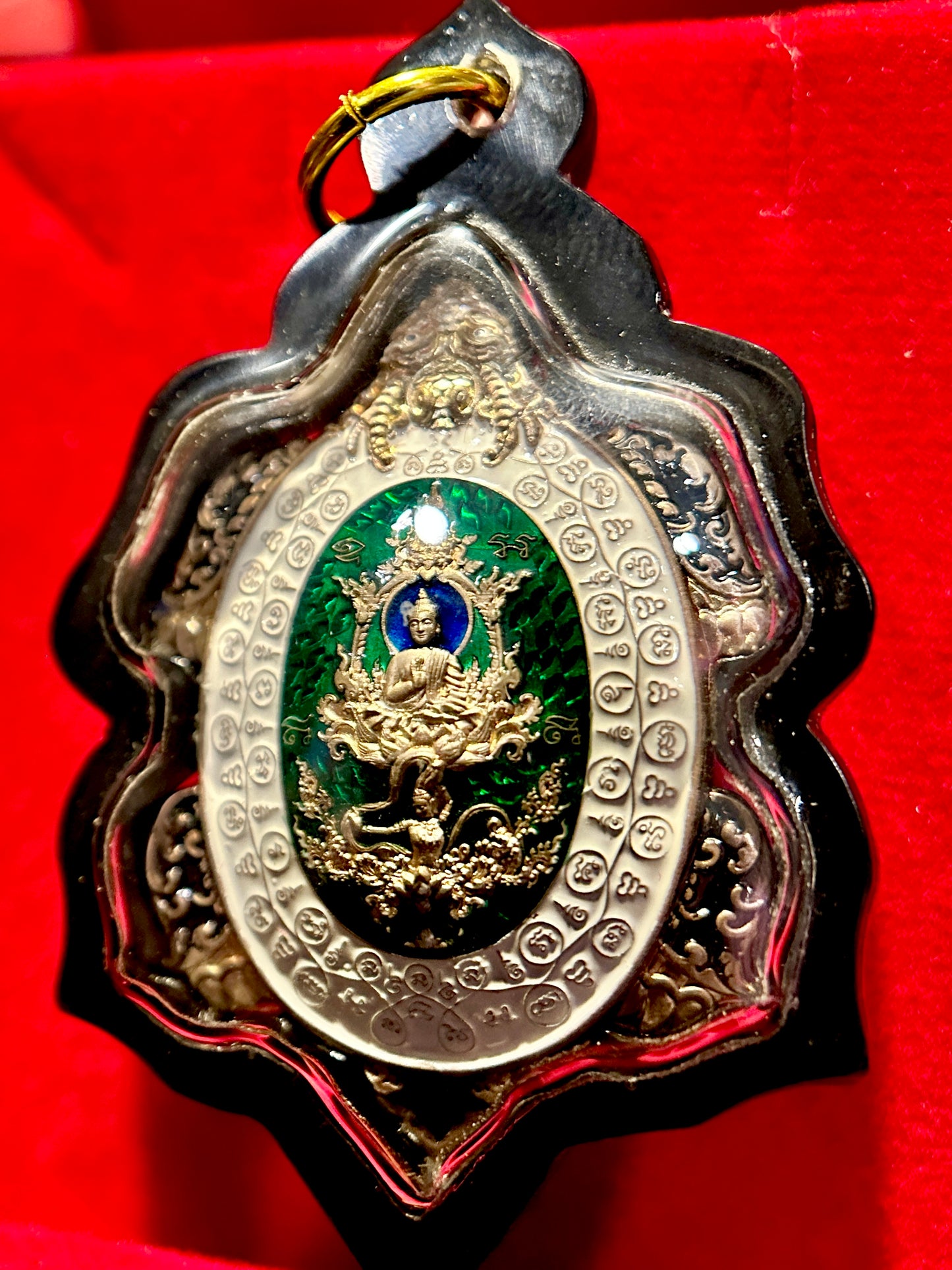 Turtle Shield of Wisdom (Green & White)