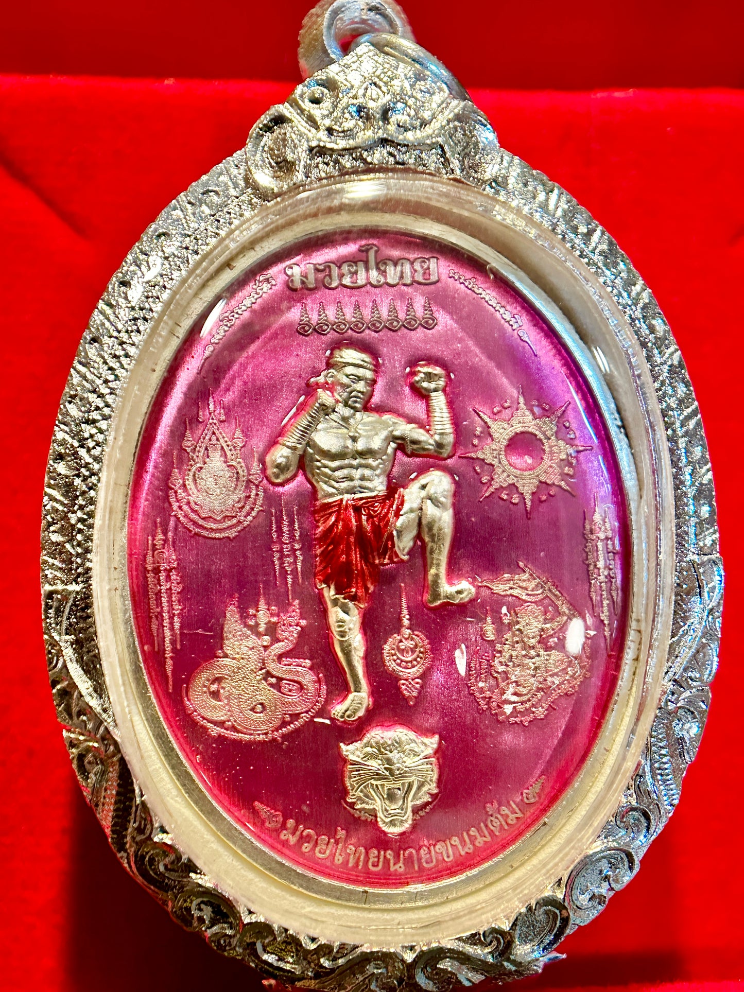 Nai Khanom Tom Signature Amulet (Pink & Silver Edition)