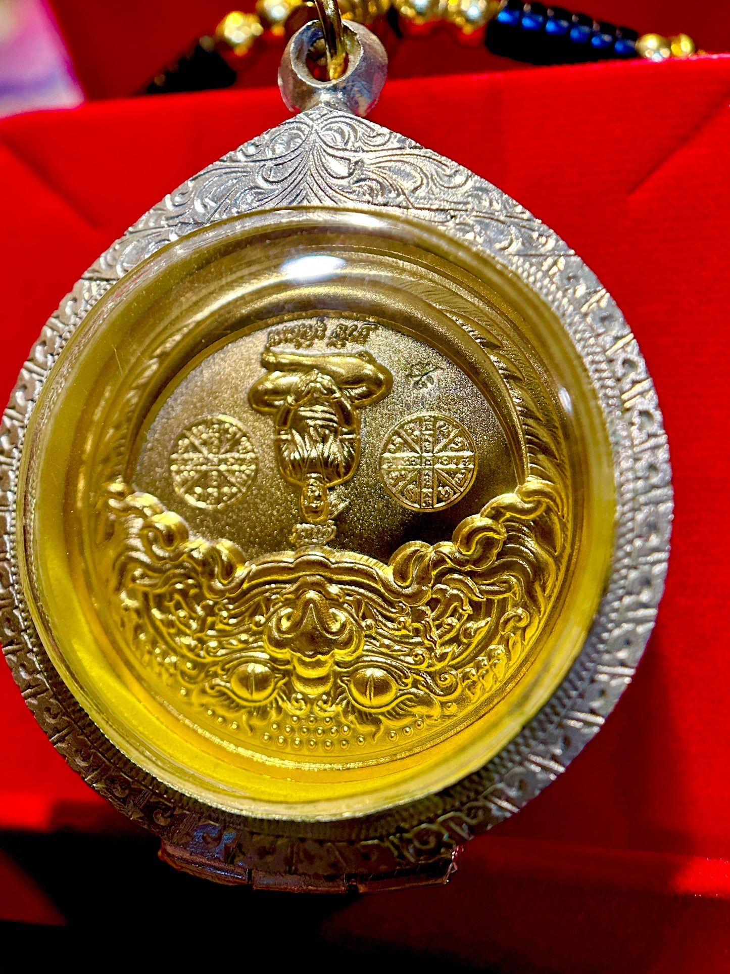 Golden Rahu & Monk Fortune (Double Sided)