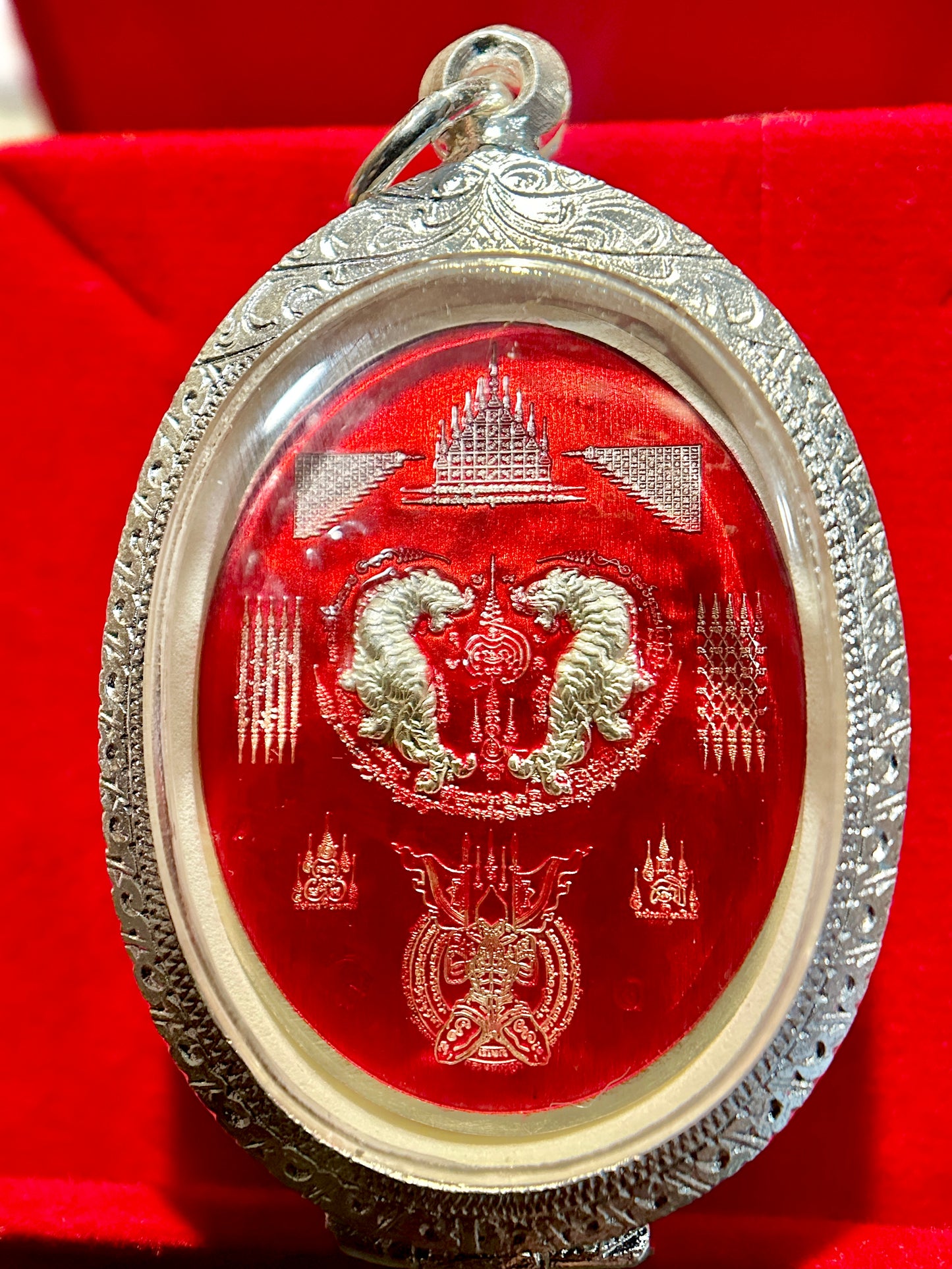 Nai Khanom Tom Signature Amulet (Red & Silver Edition)